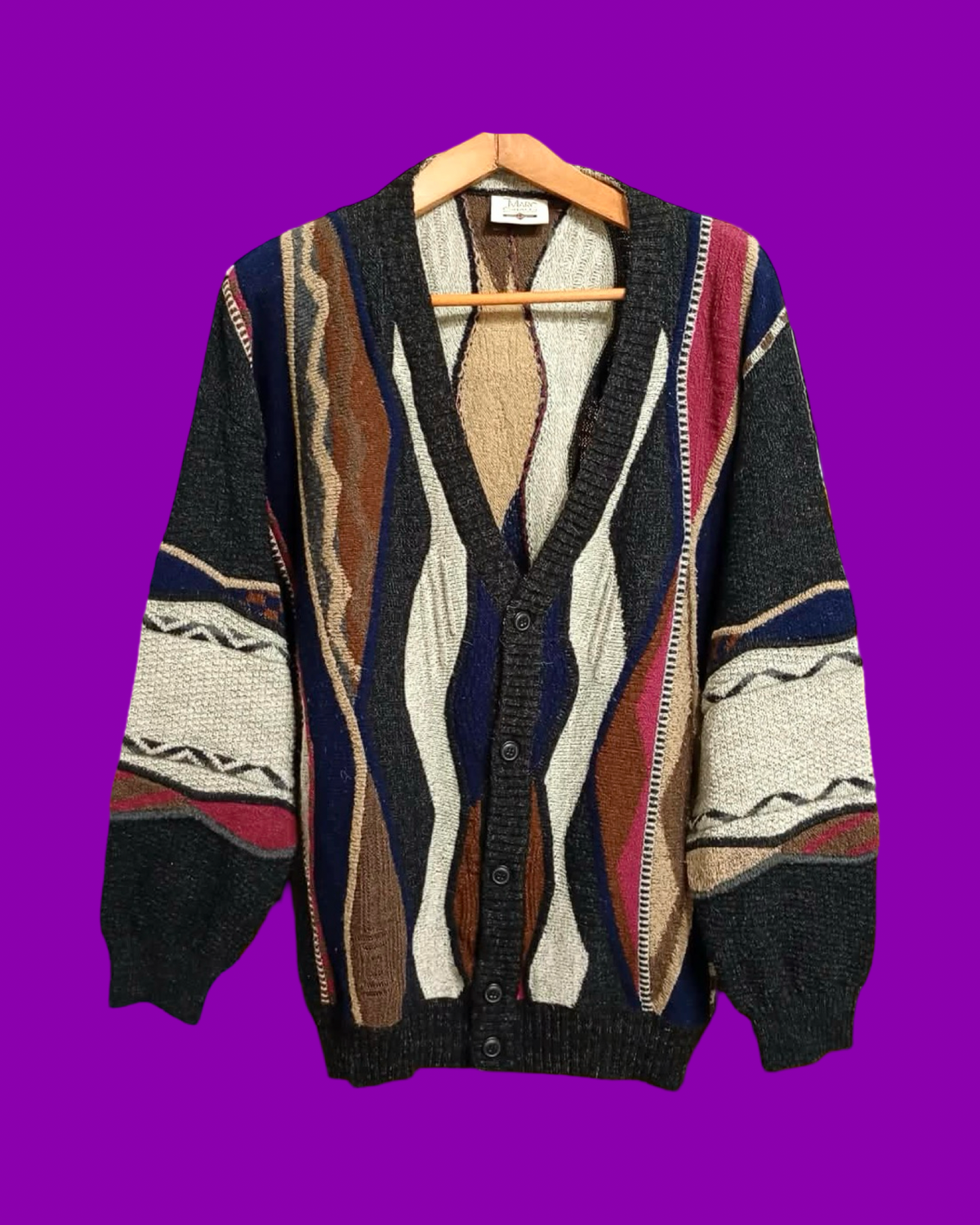 Vintage Multicolor Fantasy 90's Sweater Unisex Size XL