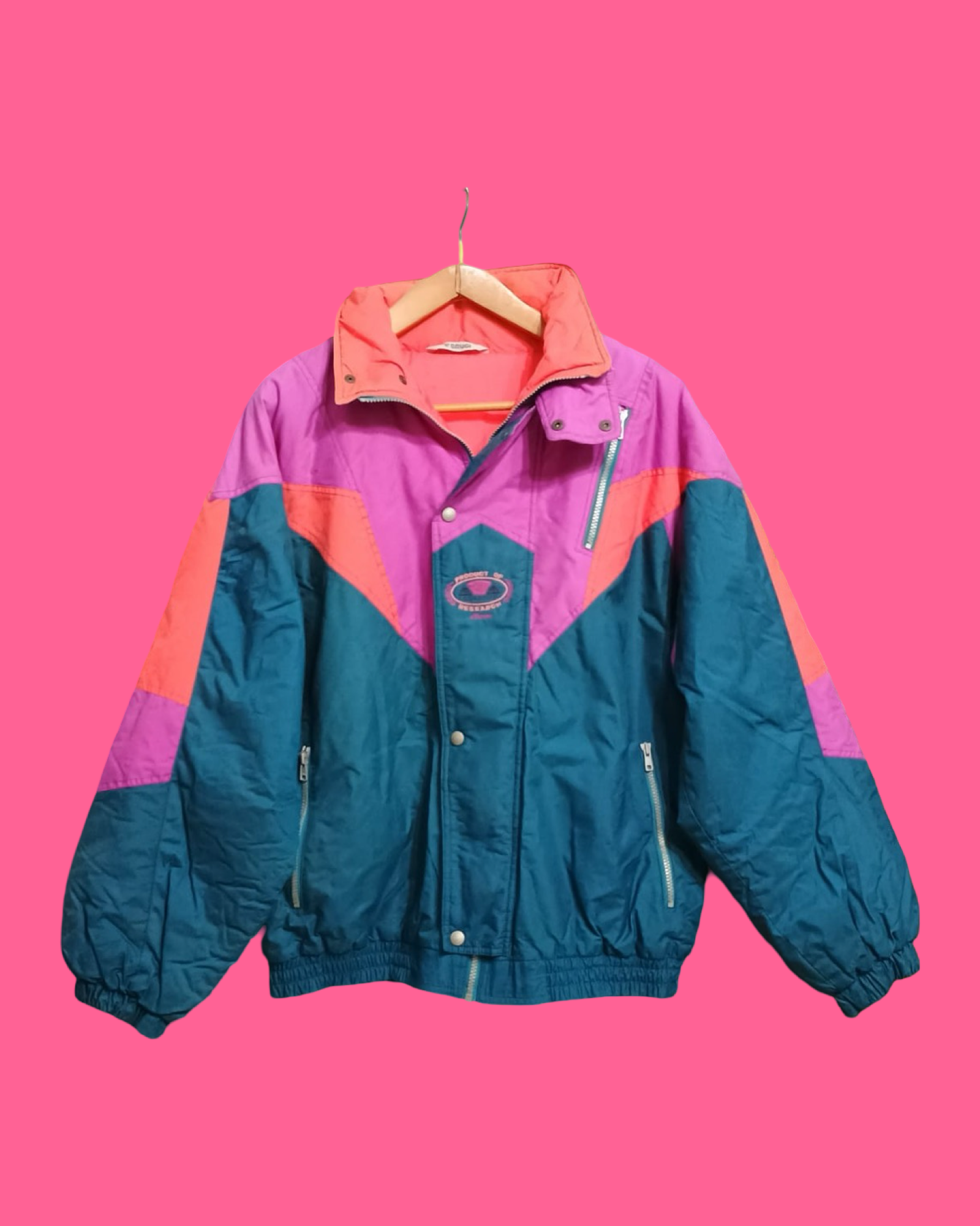 Vintage Multicolor Fantasy 90's Snow Jacket Unisex Size L