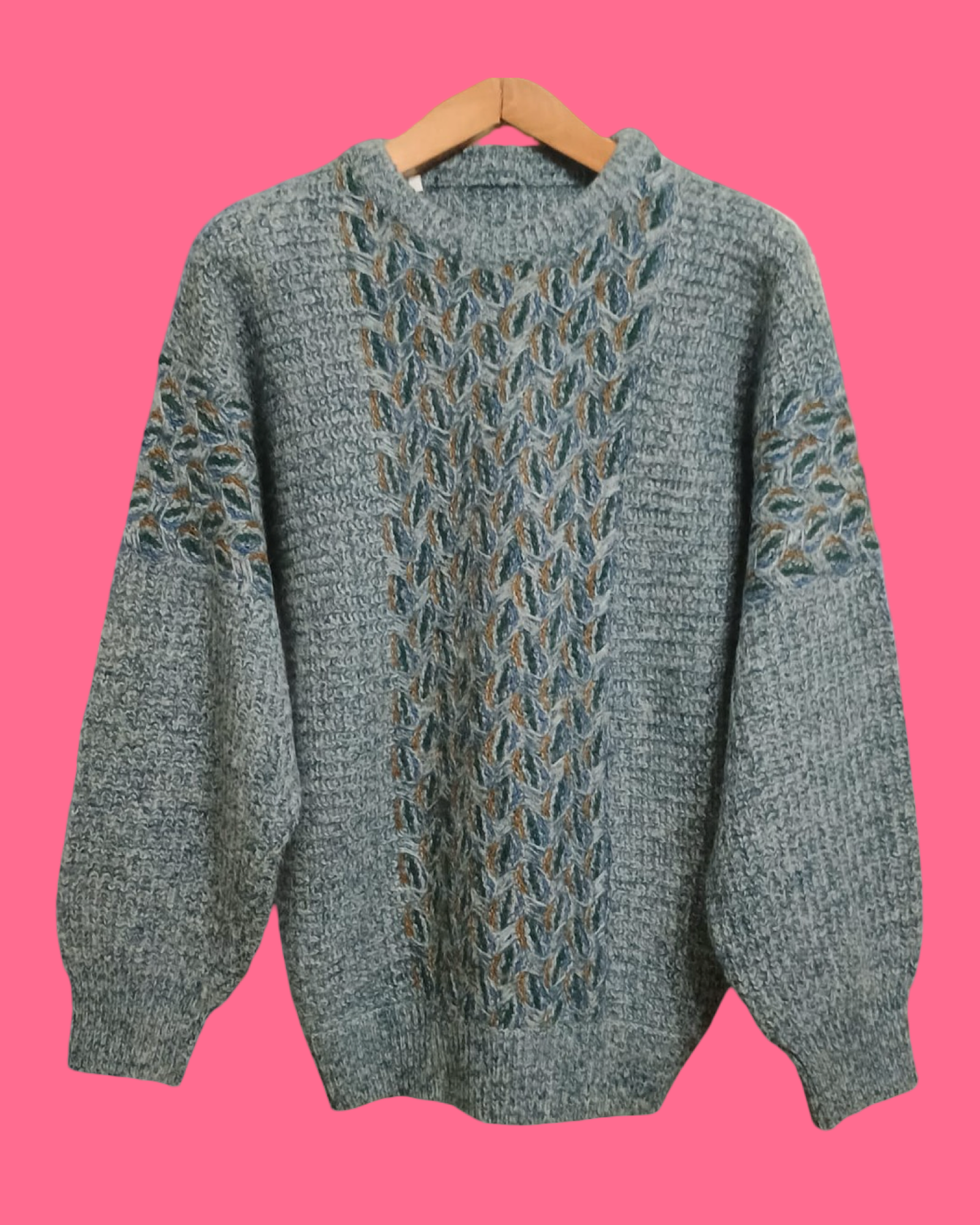 Vintage Multicolor Fantasy 90's Sweater Unisex Size L