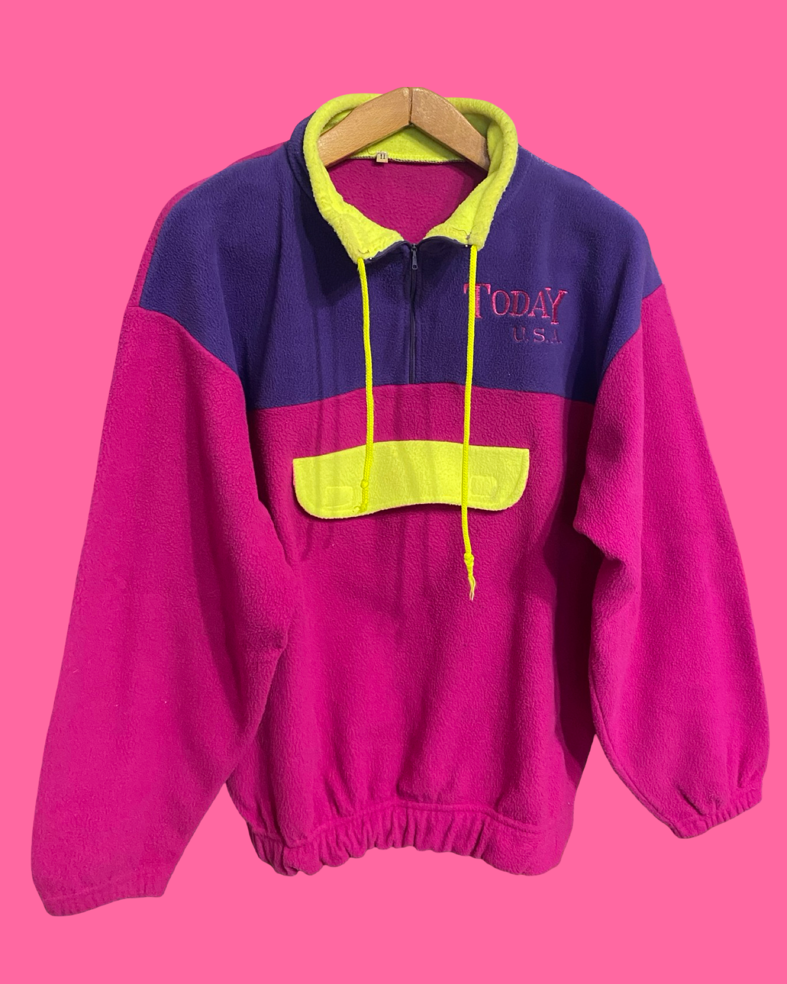 Vintage Multicolor Fantasy 90's Fleece Unisex Size M