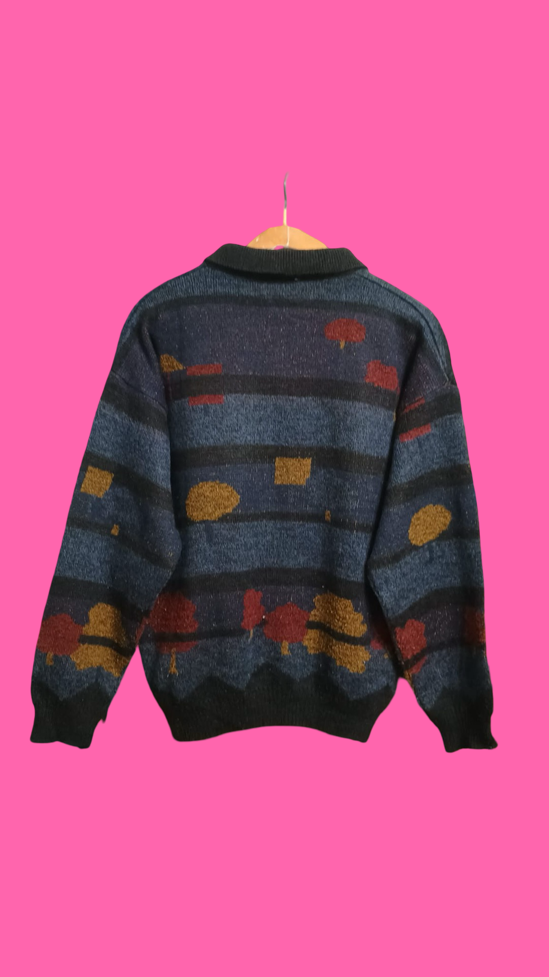 Vintage Multicolor Fantasy 90's Sweater Unisex Size S
