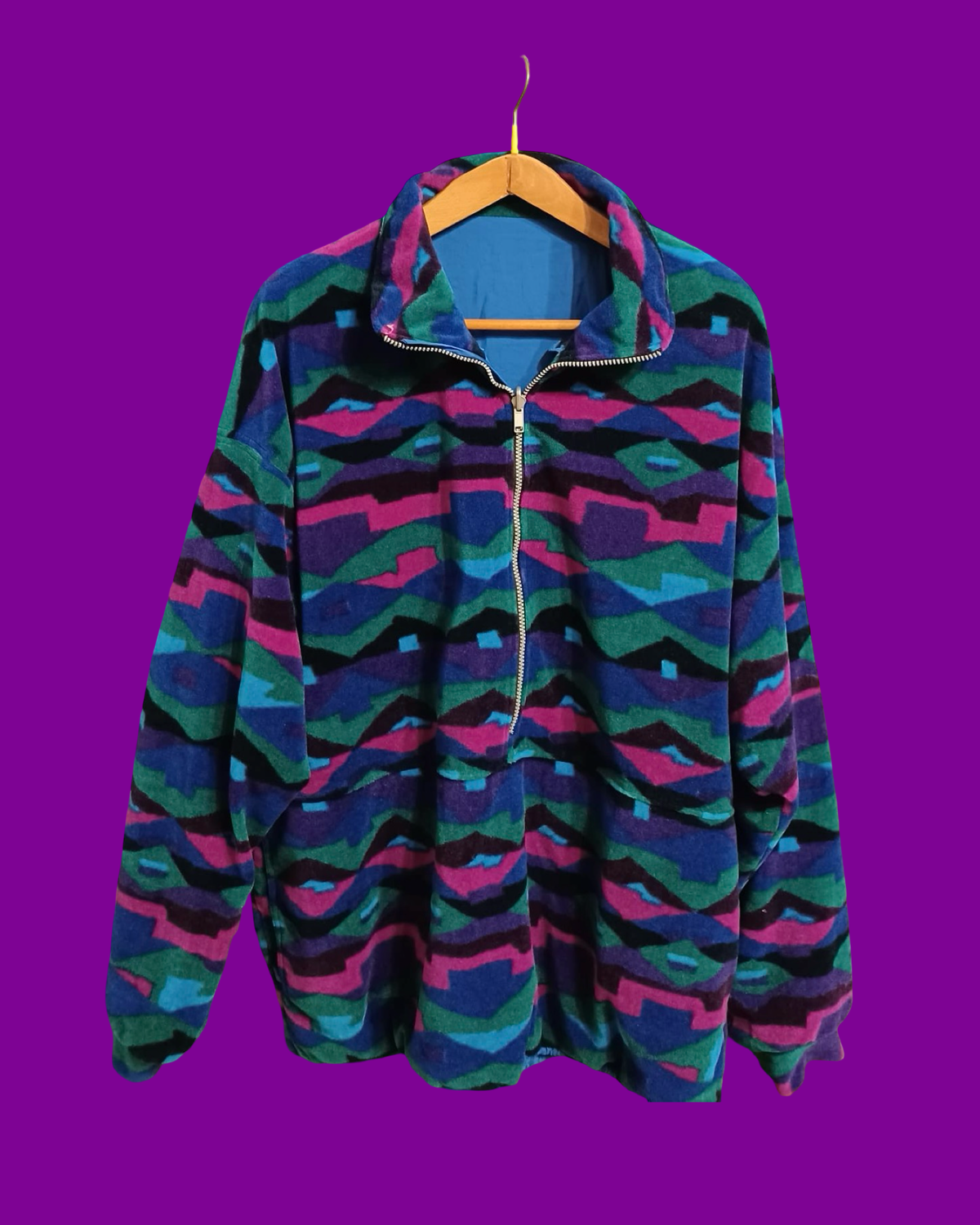 Vintage Multicolor Fantasy 90's Fleece Unisex Size XXL
