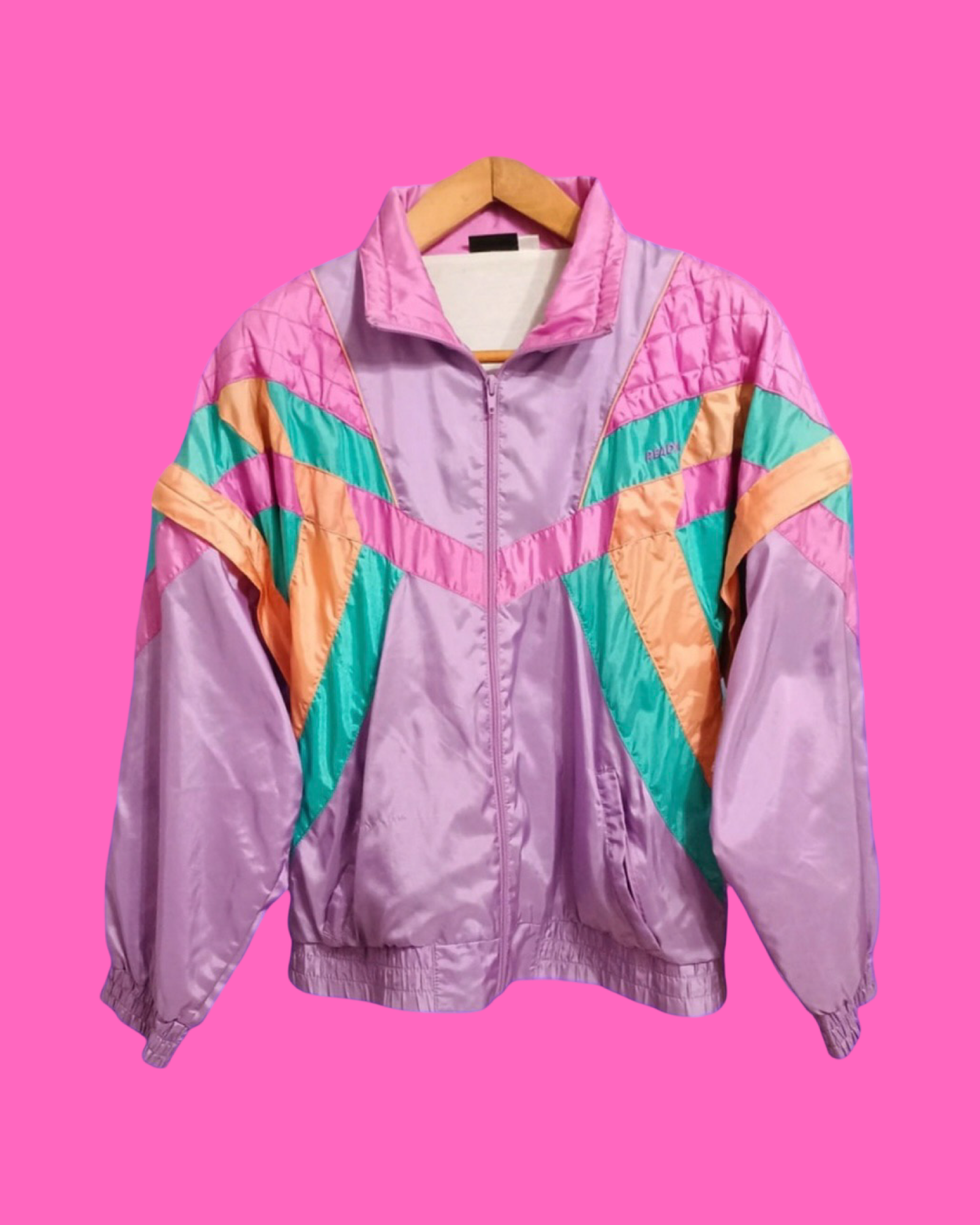 Soft Jacket Vintage Multicolor A Fantasia Anni 90 Woman Size L