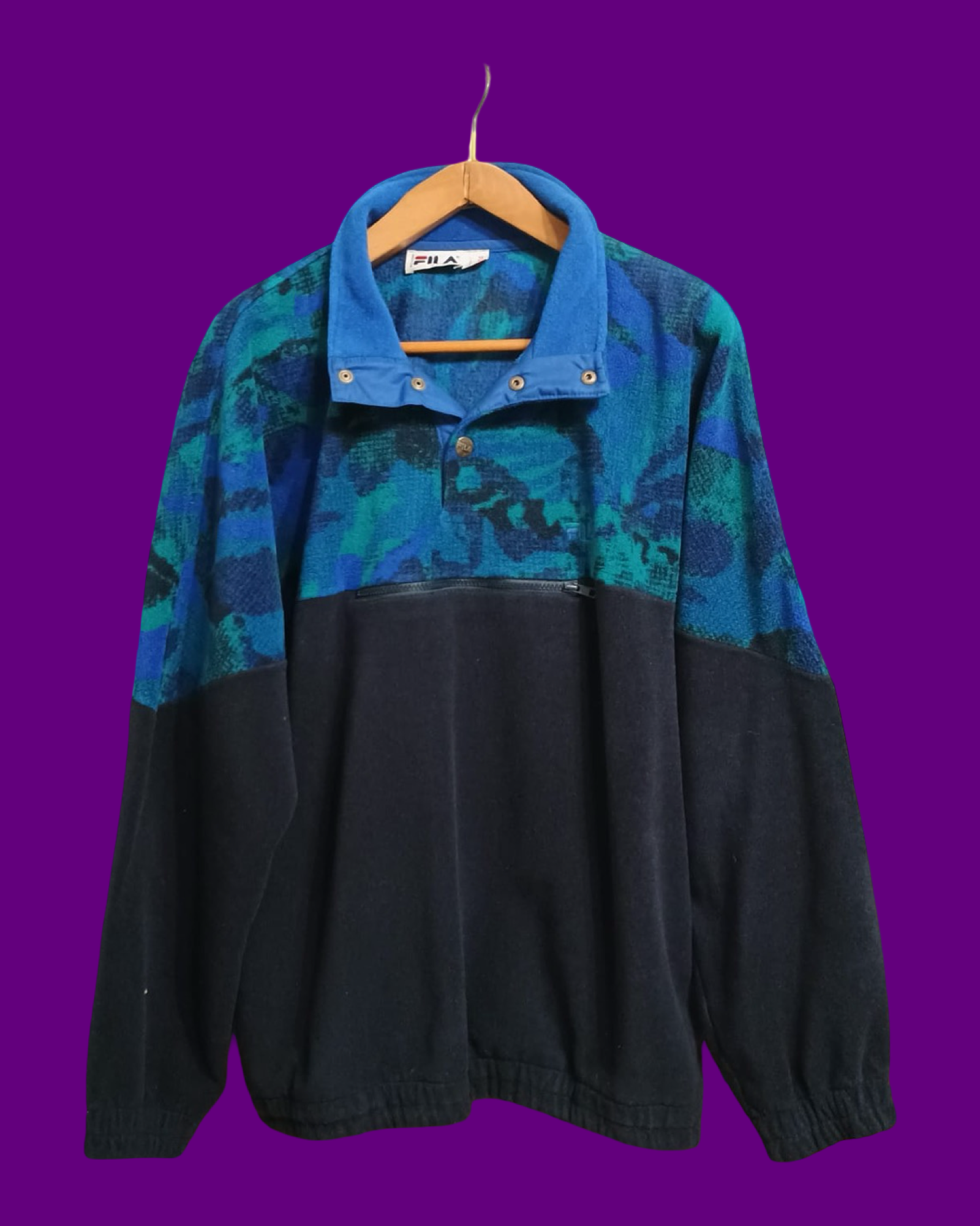 Vintage Multicolor Fantasy 90's Fila Fleece Unisex Size XL