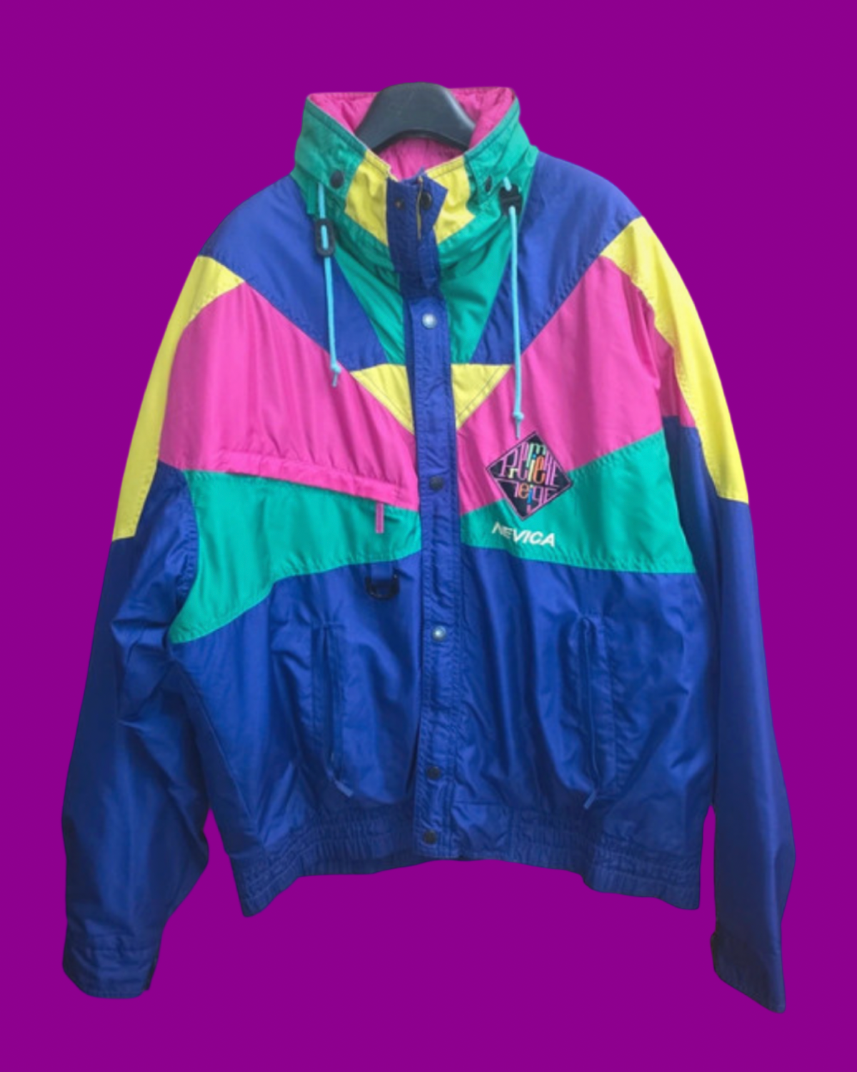 Vintage Multicolor Fantasy 90's Rare Snow Jacket Unisex Size XL
