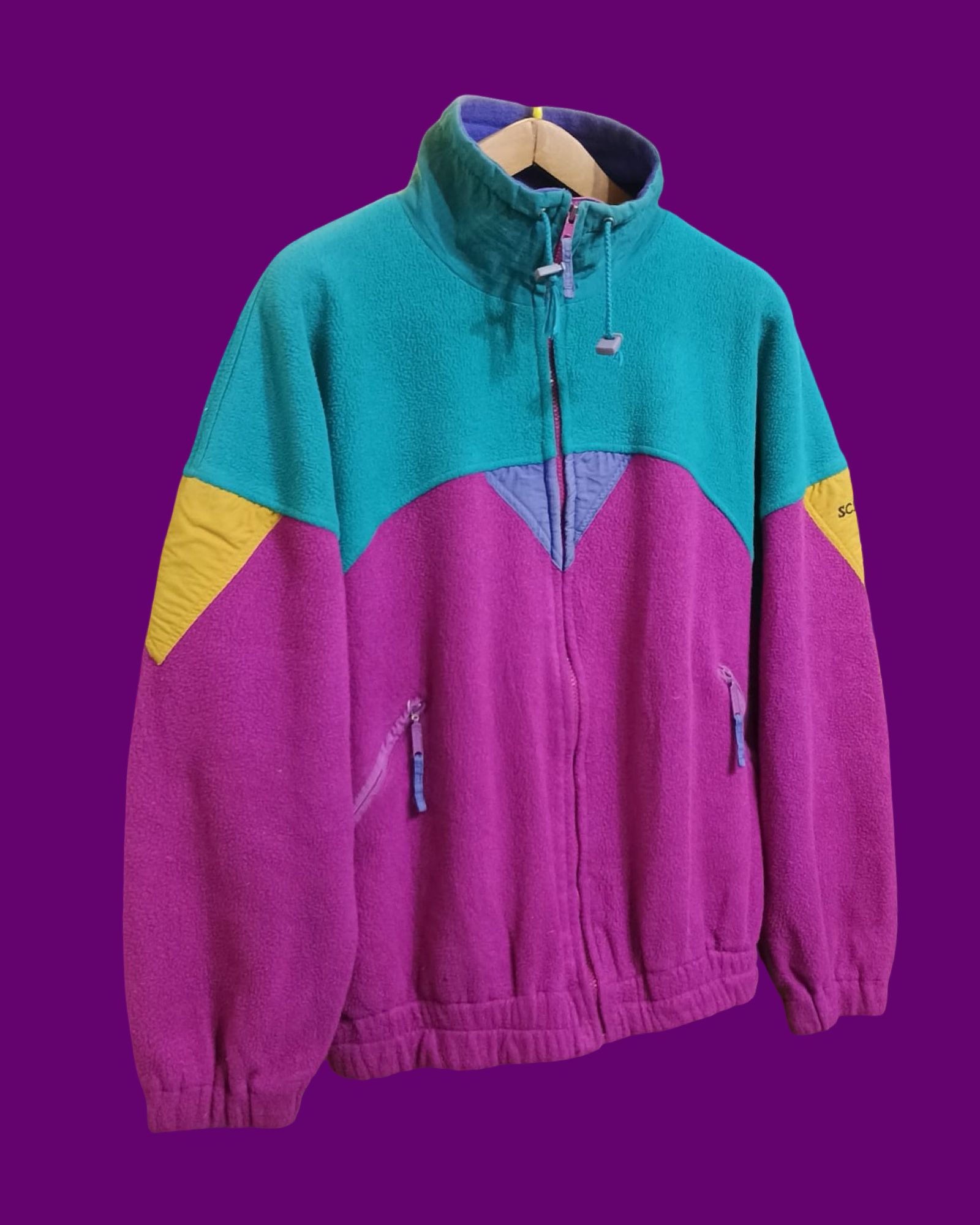 Vintage Multicolor Fantasy 90's Fleece Unisex Size L
