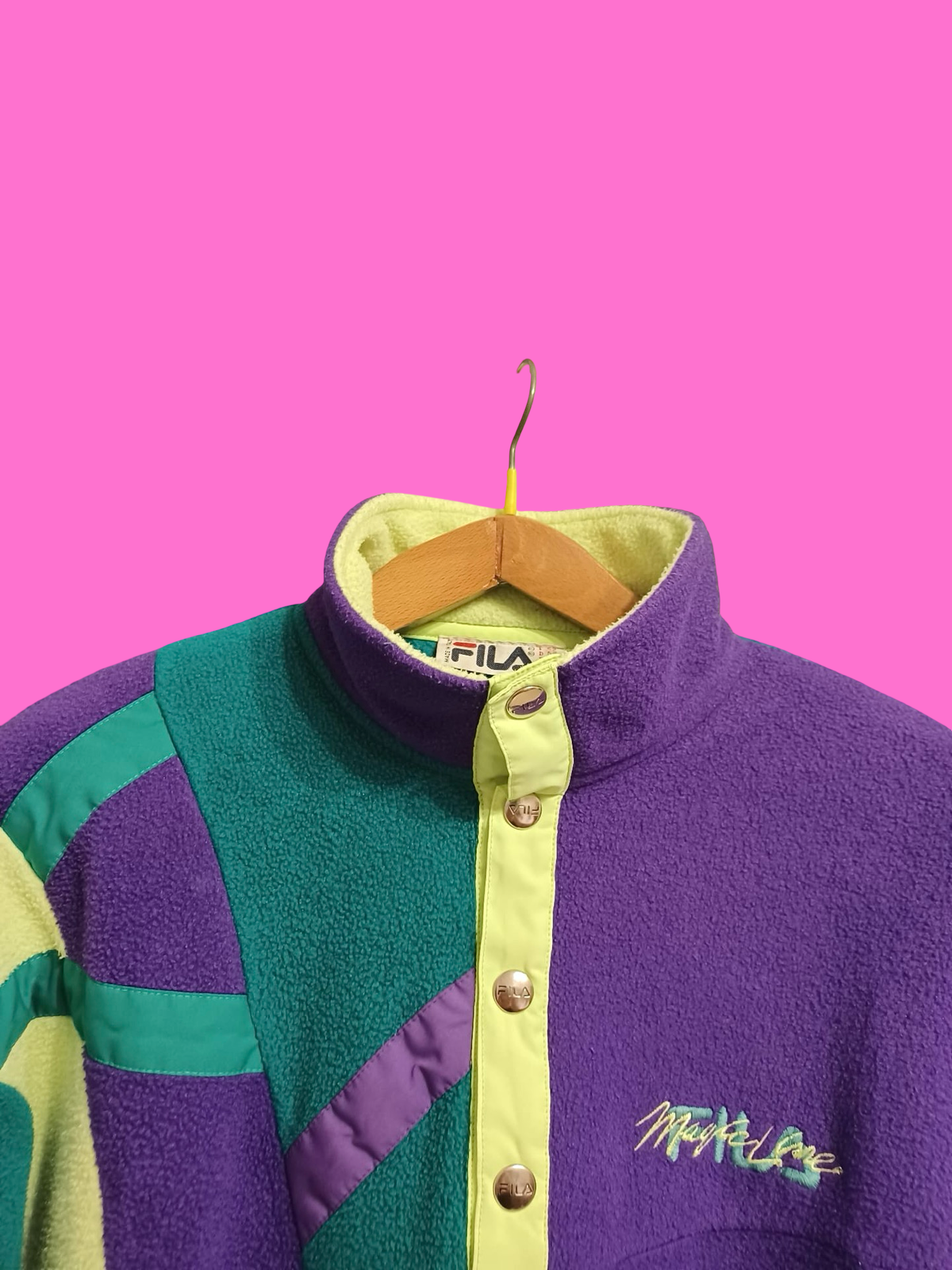 Vintage Multicolor Fantasy 90's Fila Fleece Unisex Size XL
