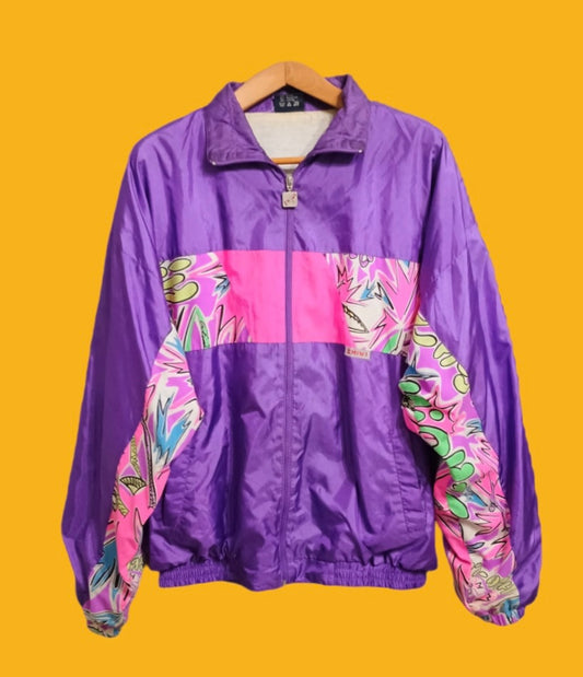 Soft Jacket Vintage Multicolor A Fantasia Anni 90 Unisex Size XL