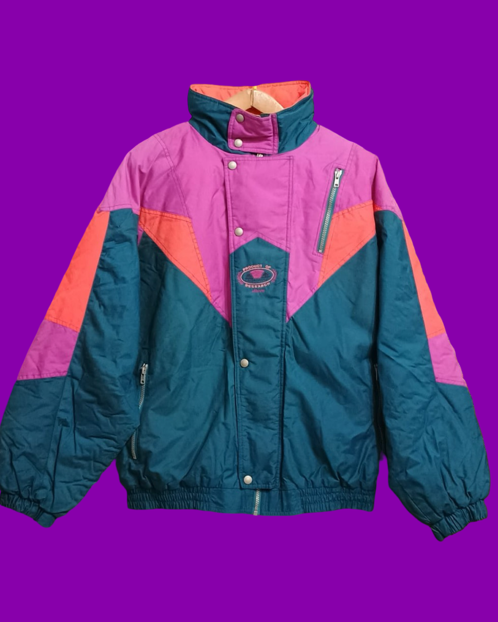 Vintage Multicolor Fantasy 90's Snow Jacket Unisex Size L