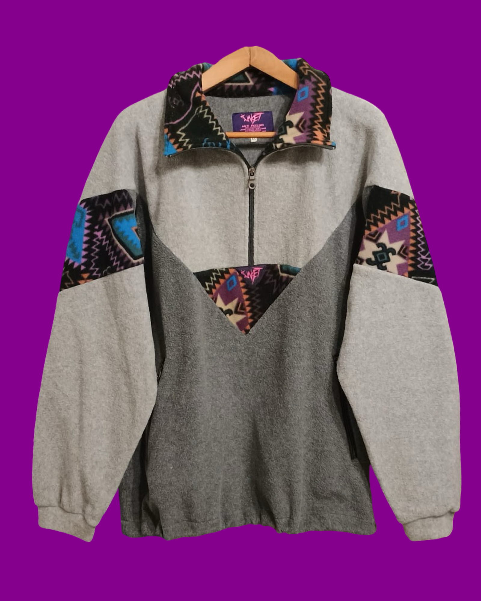 Vintage Multicolor Fantasy 90's Fleece Unisex Size XL