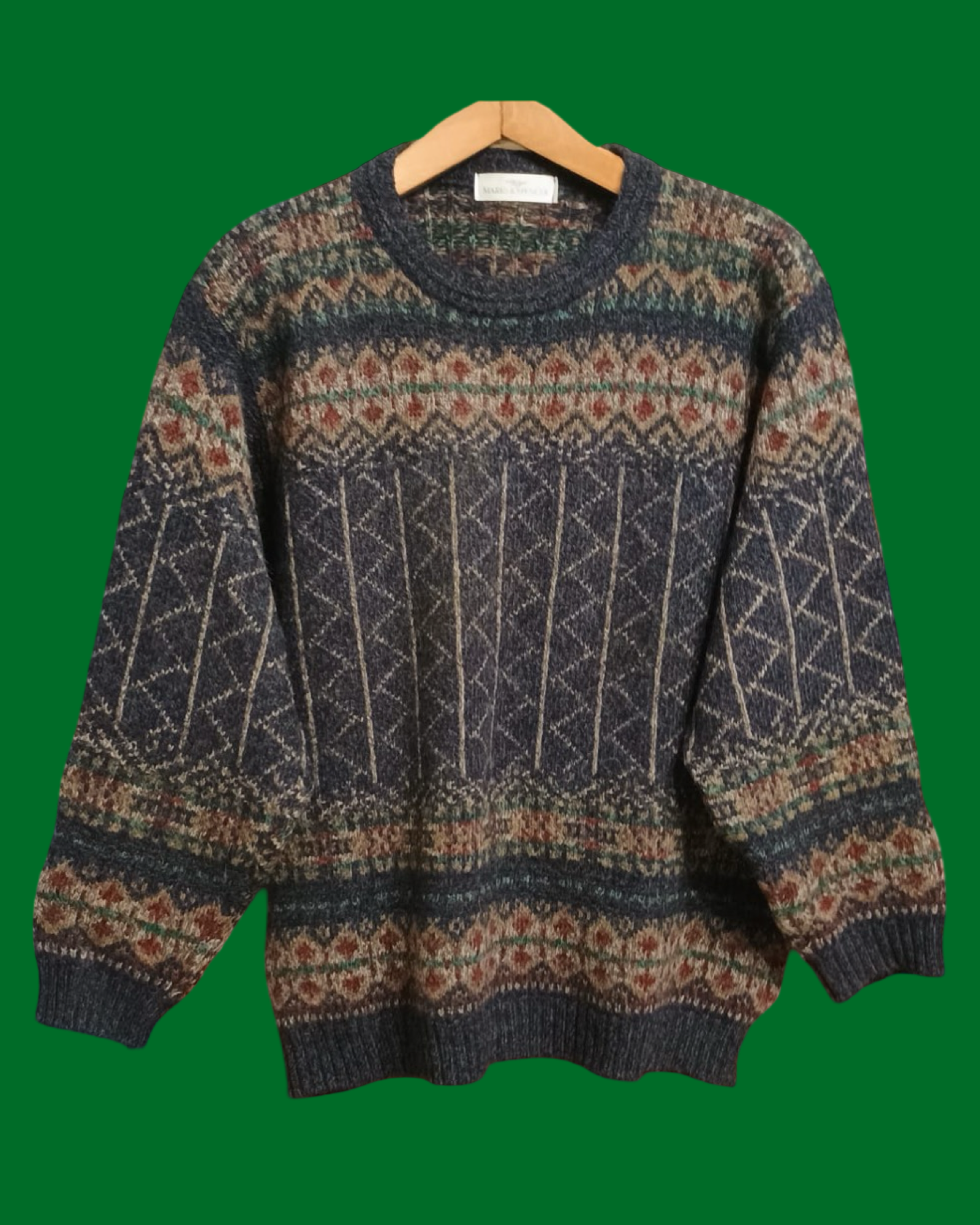 Vintage Multicolor Fantasy 90's Sweater Unisex Size L