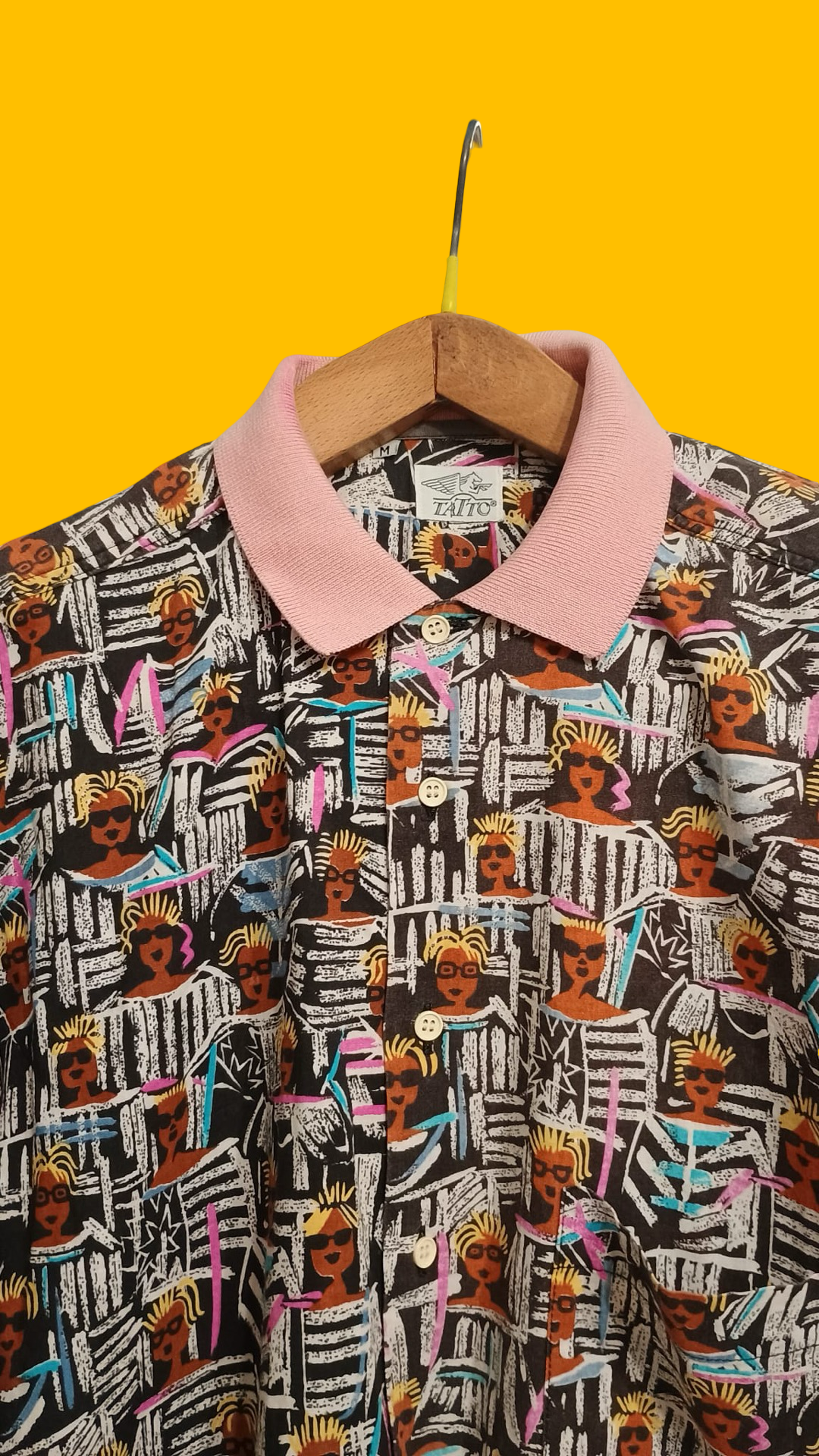 Vintage Multicolor Fantasy 90's Polo Unisex Size L
