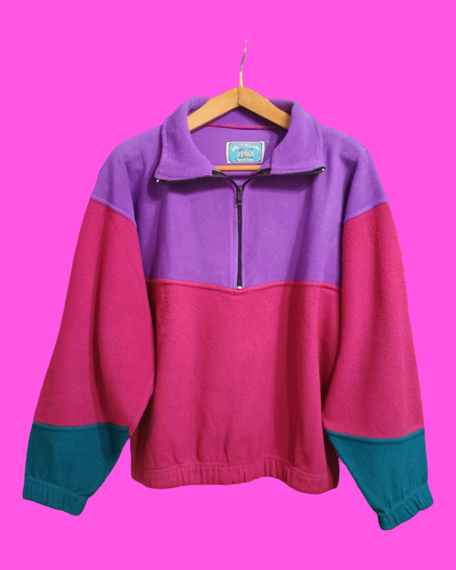 Vintage Multicolor Fantasy 90's Fleece Unisex Size M