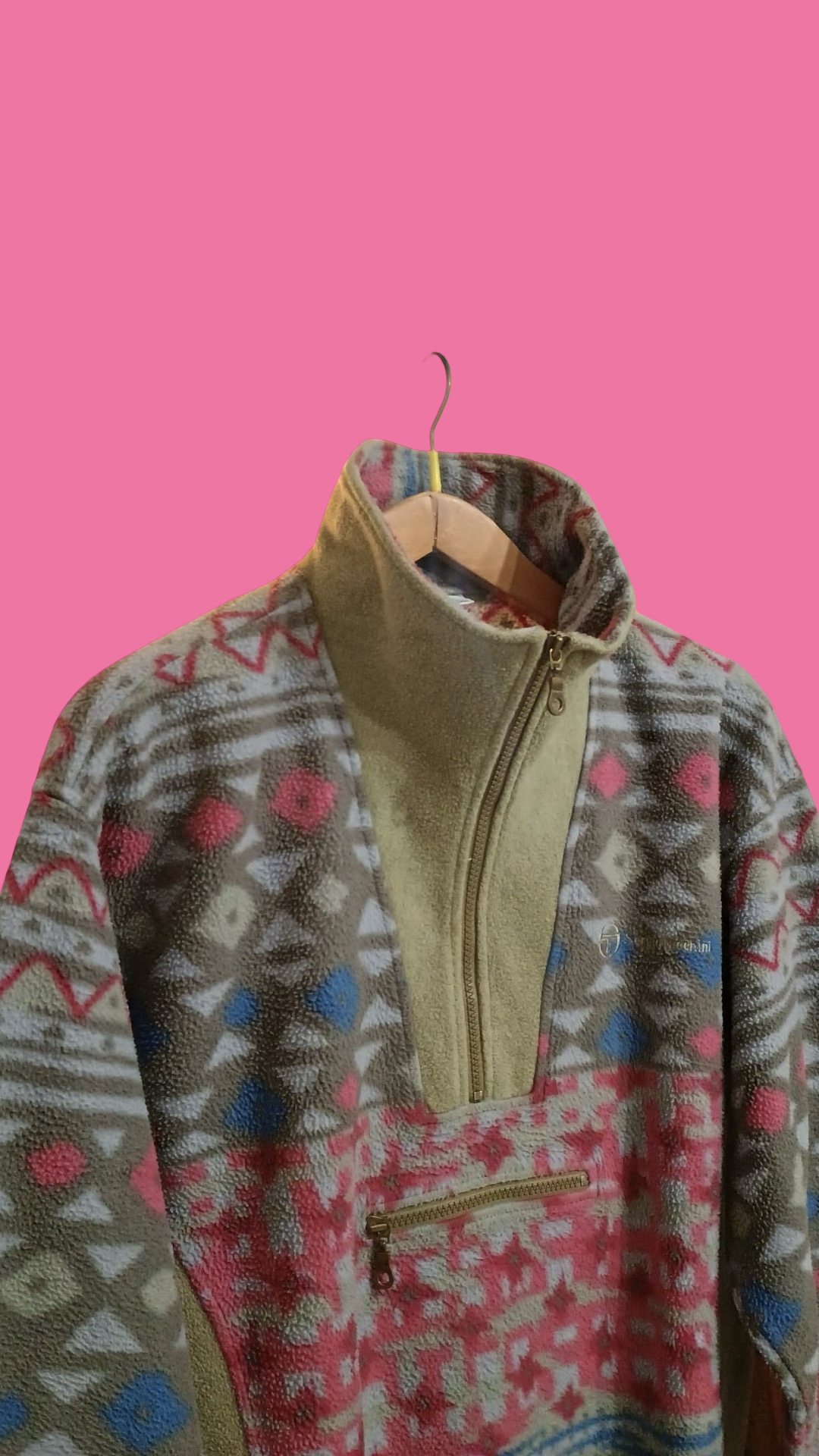 Vintage Multicolor Fantasy 90's Sergio Tacchini Fleece Unisex Size L