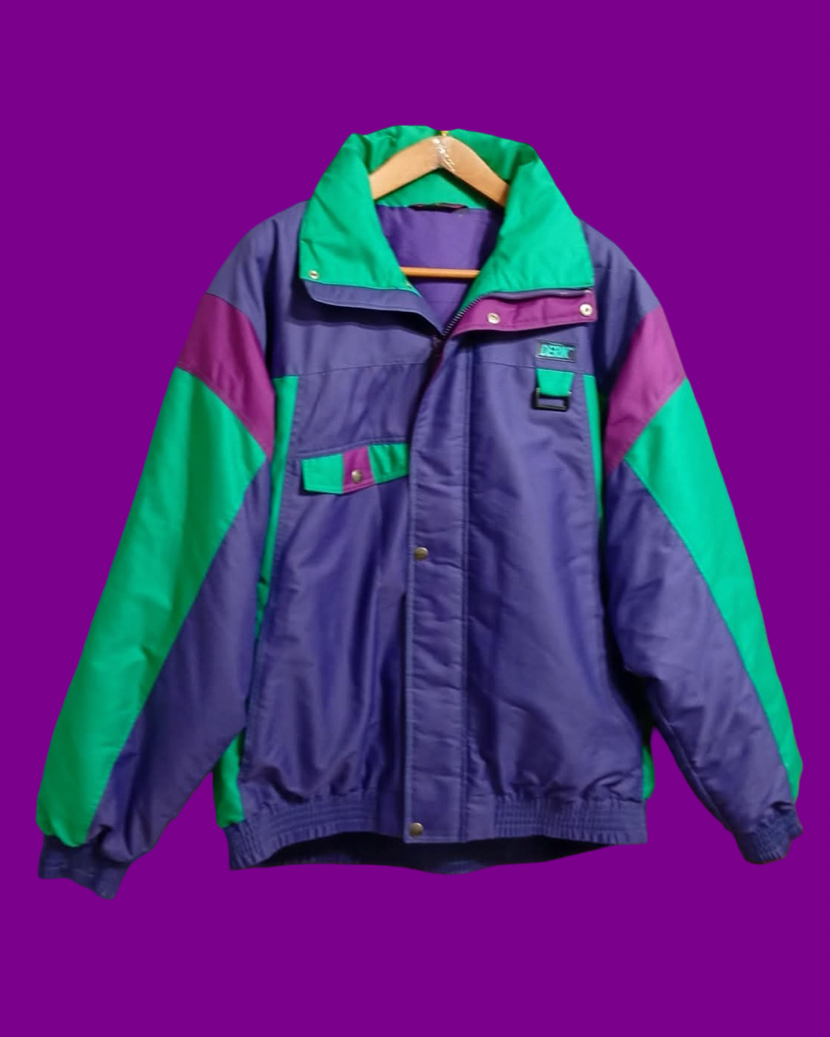 Vintage Multicolor Fantasy 90's Rare Snow Jacket Unisex Size L