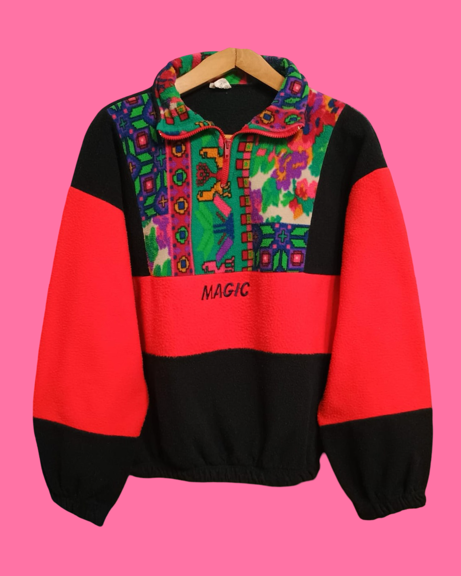 Vintage Multicolor Fantasy 90's Sweatshirt Unisex Size M
