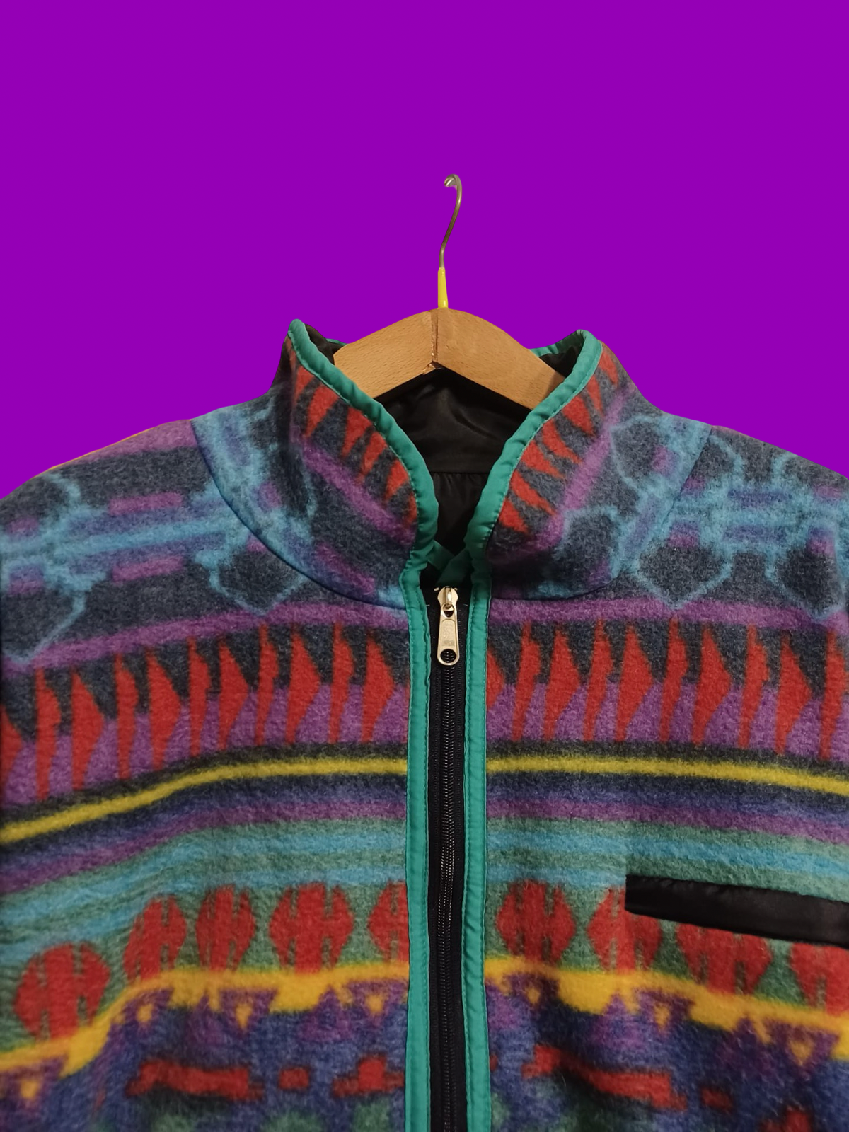 Vintage Multicolor Fantasy 90's Rare Fleece Unisex Size XL