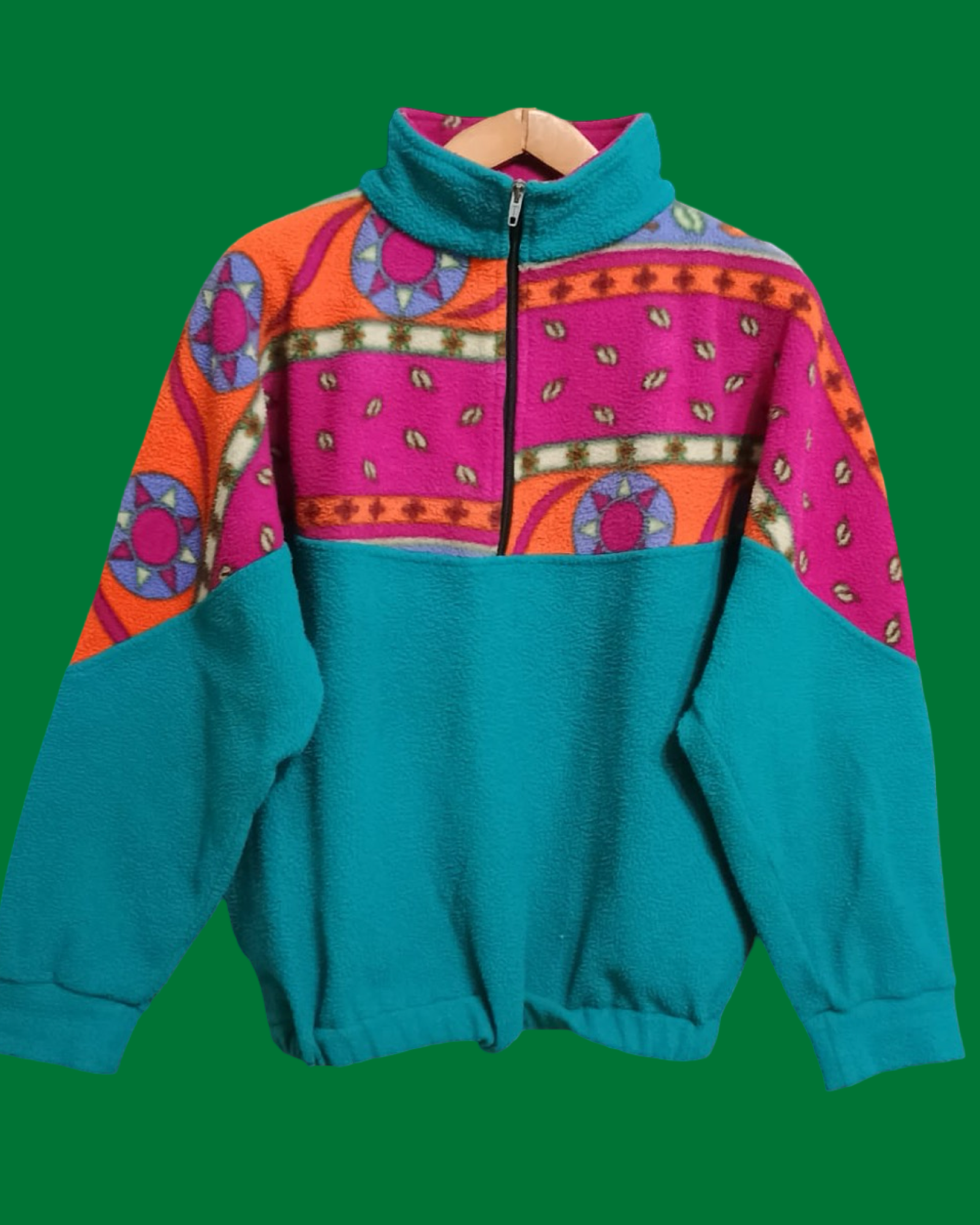 Vintage Multicolor Fantasy 90's Fleece Unisex Size S