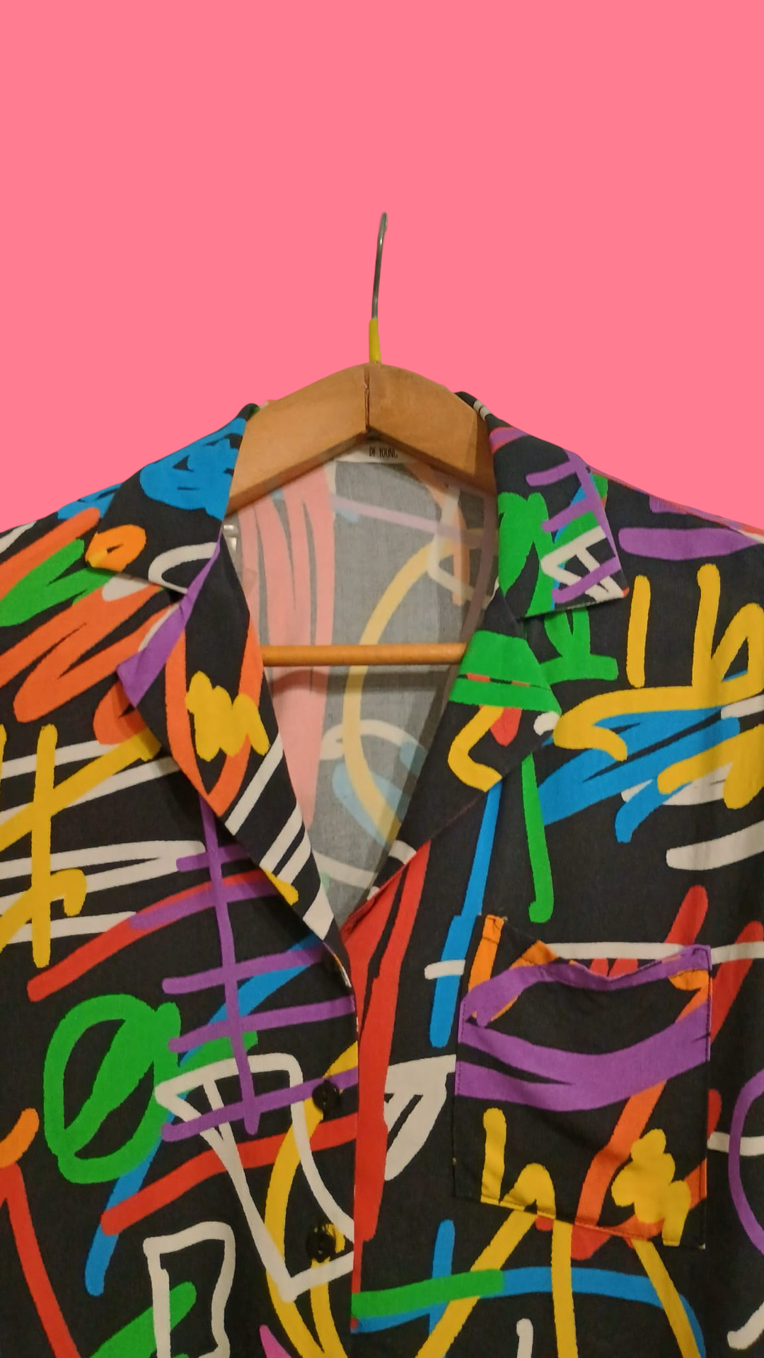 Vintage Multicolor Fantasy 90's Shirt Woman Size M