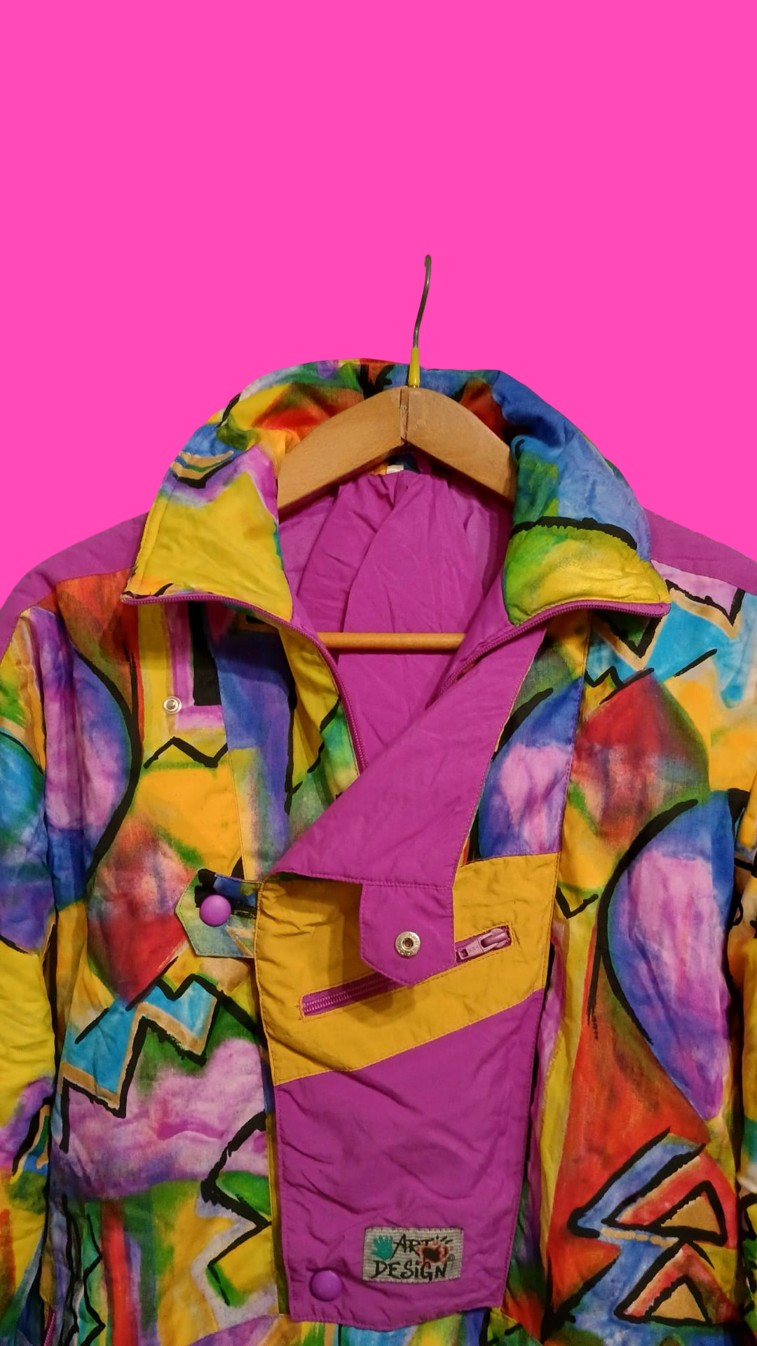 Vintage Multicolor Fantasy 90's Snow Jacket Unisex Size M