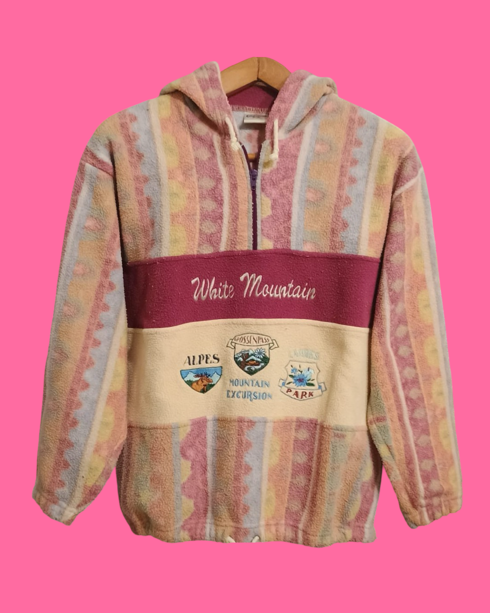 Vintage Multicolor Fantasy 90's Fleece Unisex Size M