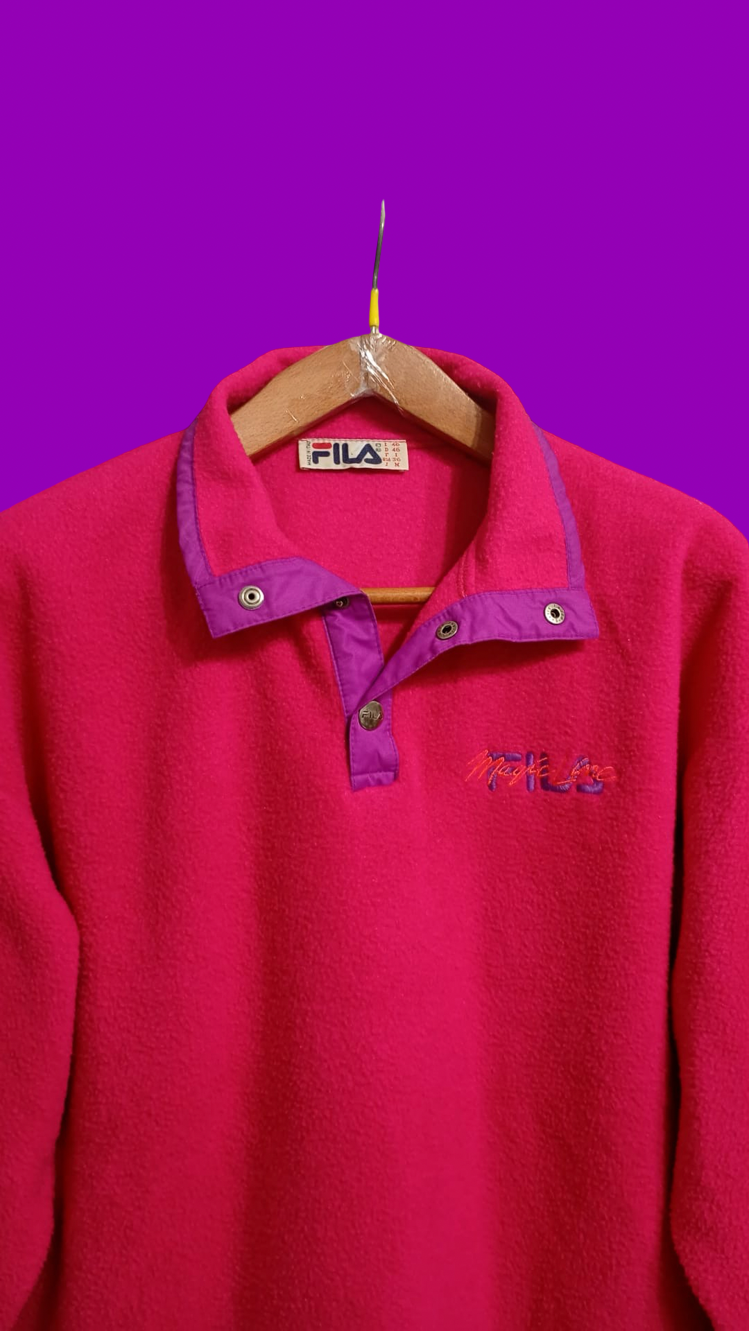 Vintage Multicolor Fantasy 90's Rare Fila Fleece Unisex Size M