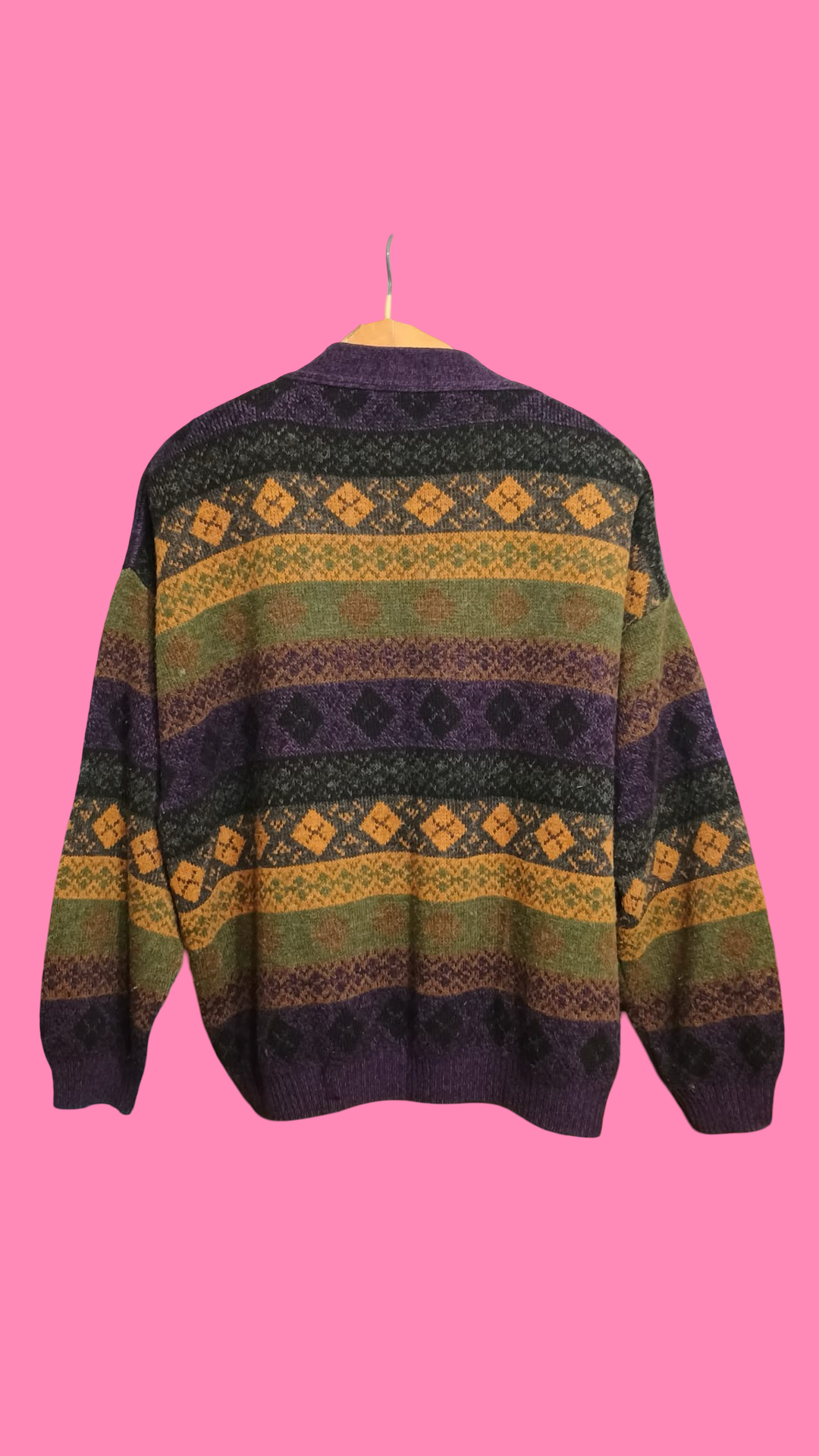 Vintage Multicolor Fantasy 90's Sweater Unisex Size L