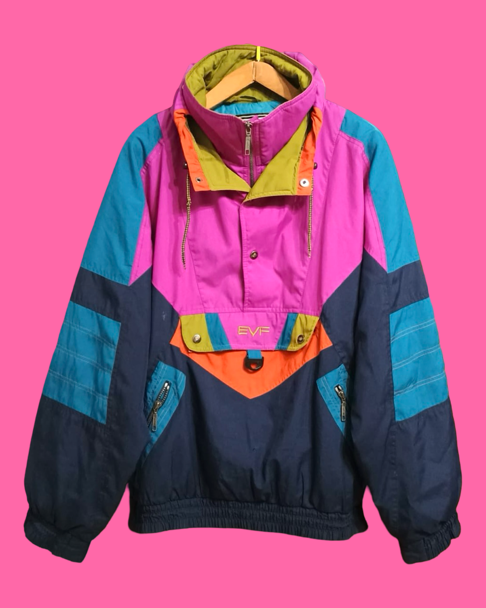 Vintage Multicolor Fantasy 90's Snow Jacket Unisex Size L