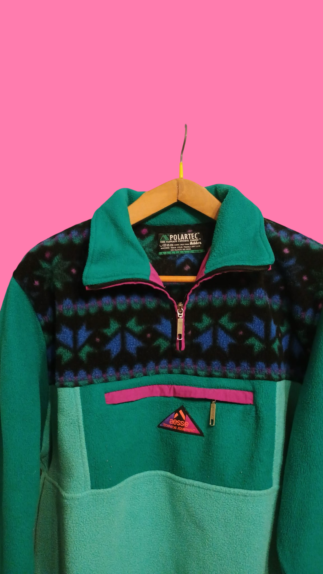 Vintage Multicolor Aesse Fantasy 90's Sweatshirt Unisex Size L