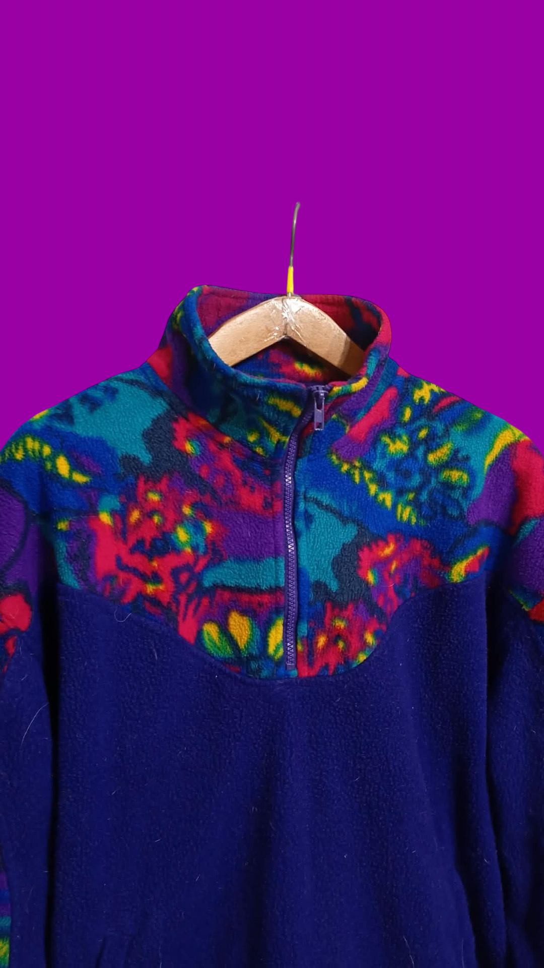 Vintage Multicolor Fantasy 90's Fleece Unisex Size M