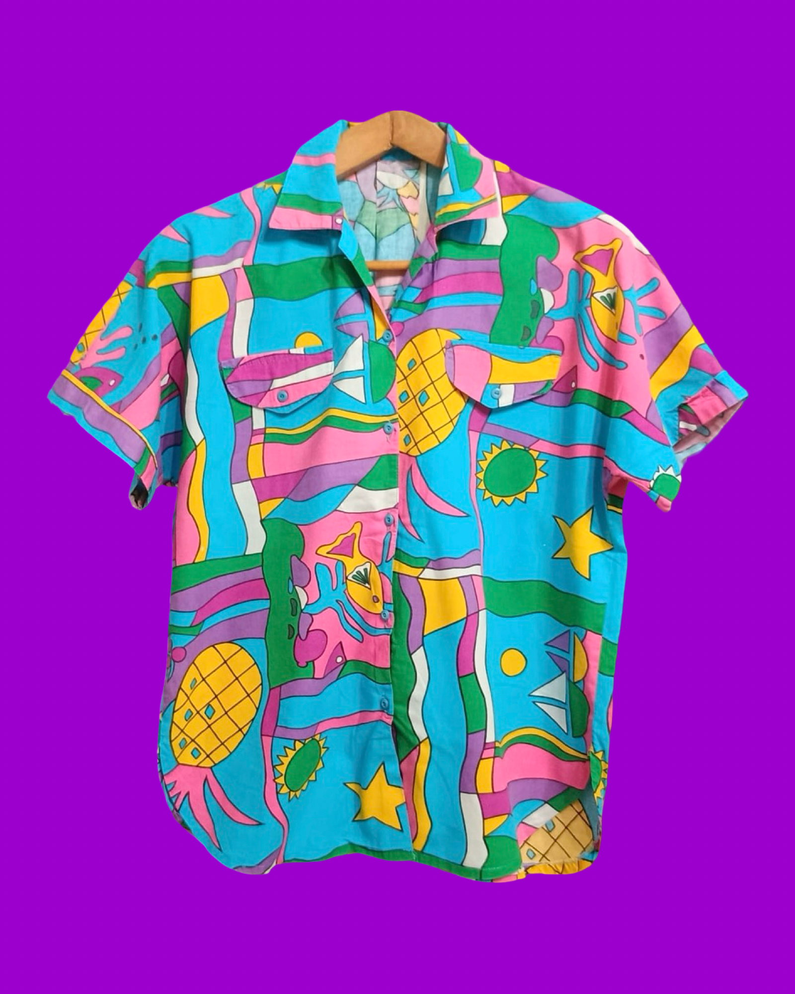 Vintage Multicolor Fantasy 90's Shirt Unisex Size S