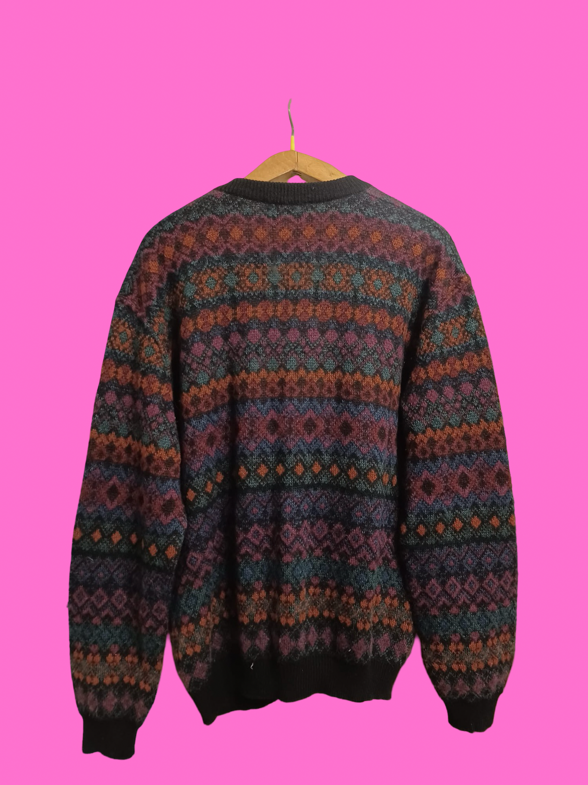 Vintage Multicolor Fantasy 90's Sweater Unisex Size L