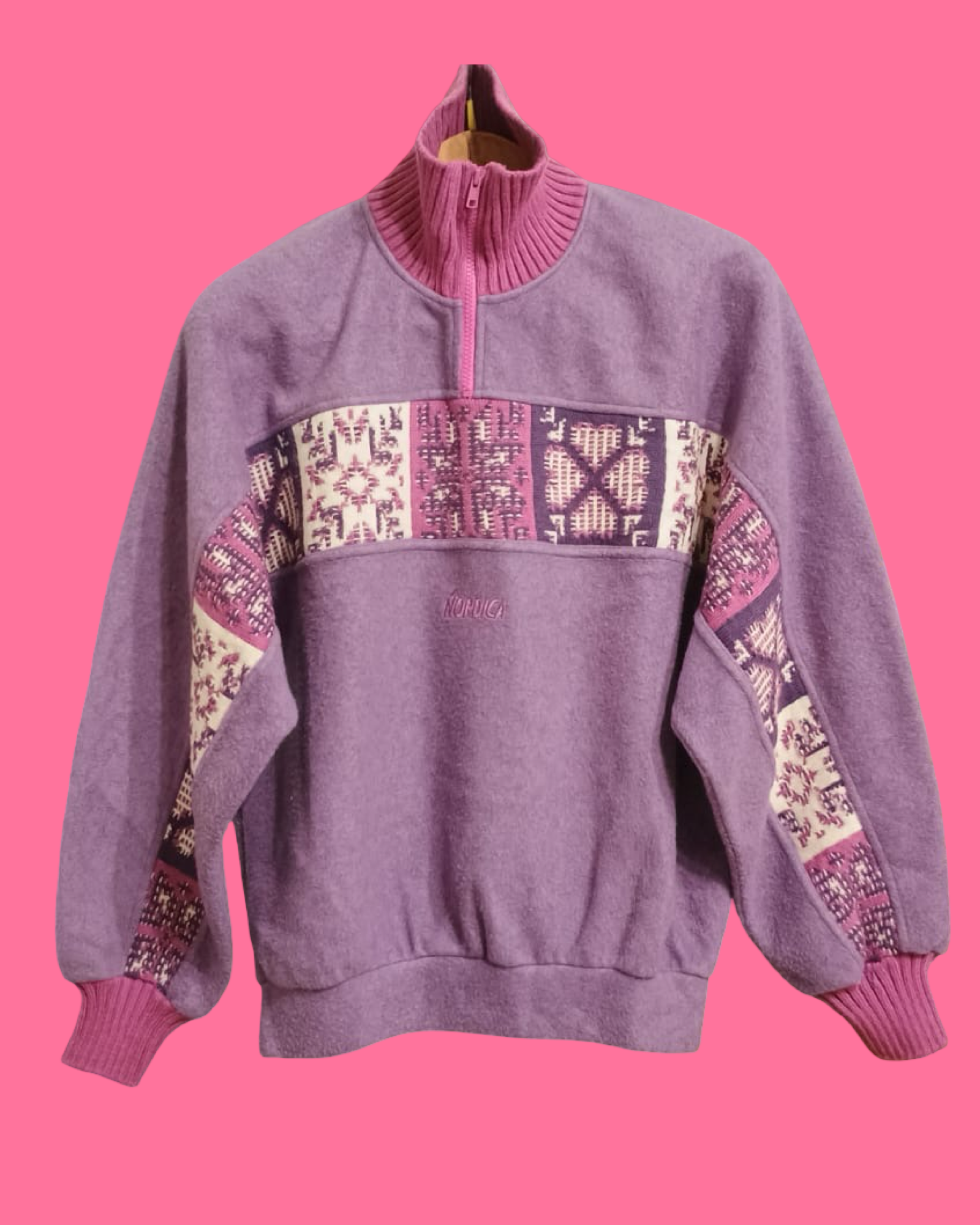 Vintage Multicolor Fantasy 90's Sweatshirt Woman Size M