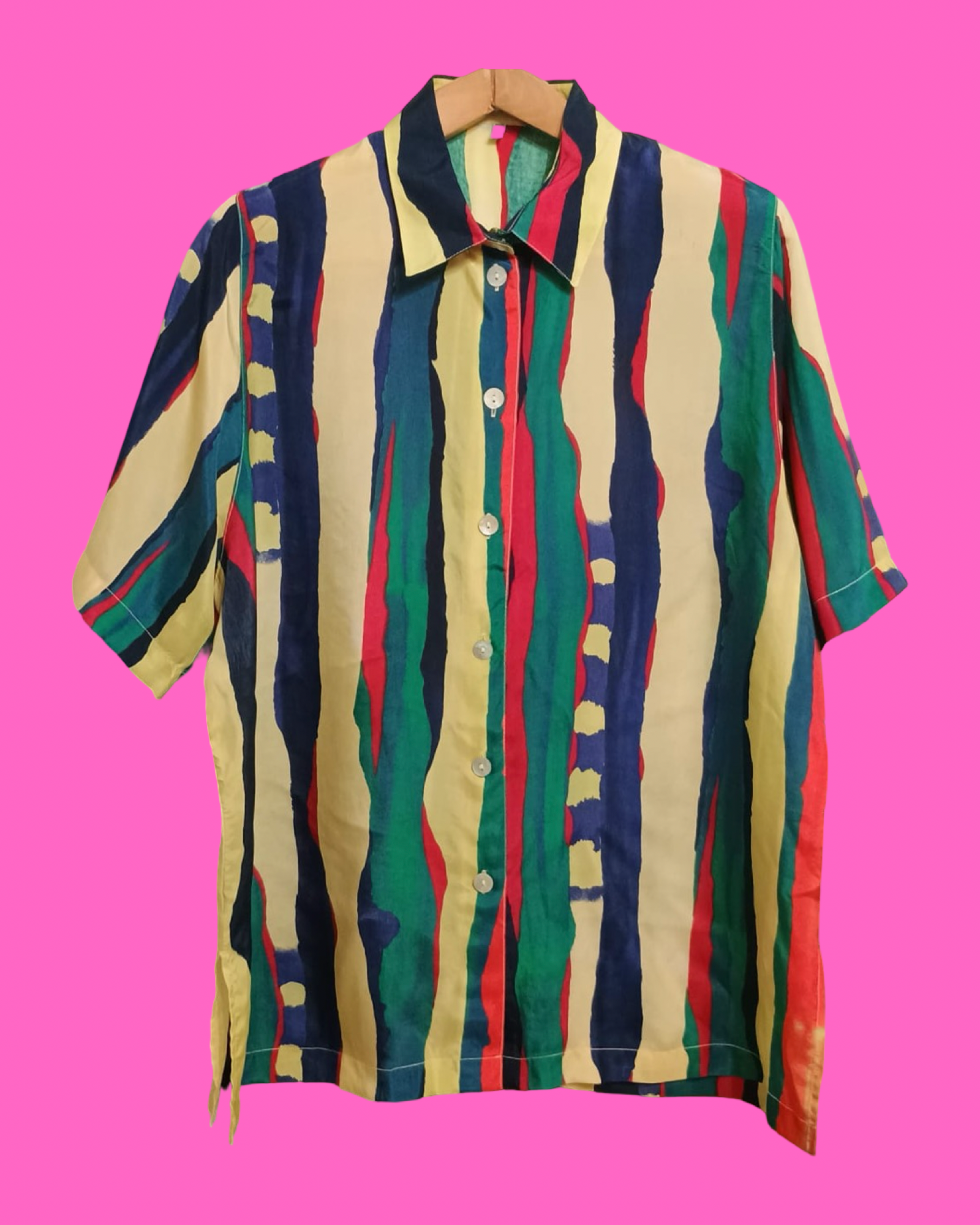 Vintage Style Multicolor Fantasy Shirt Unisex Size L