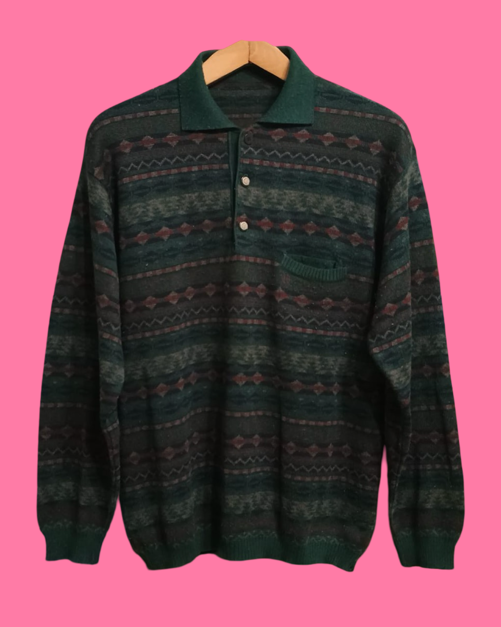 Vintage Multicolor Fantasy 90's Sweater Unisex Size M