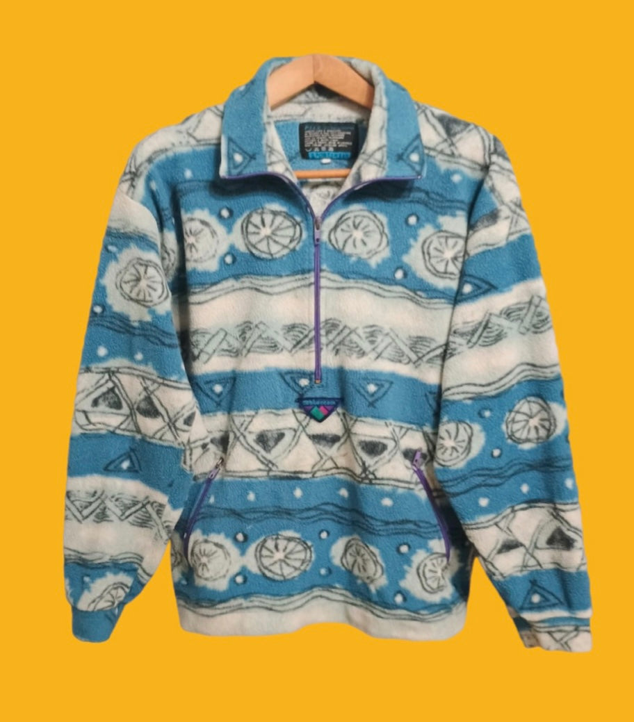 Pile Vintage Fila Multicolor A Fantasia Anni 90 Unisex Size S