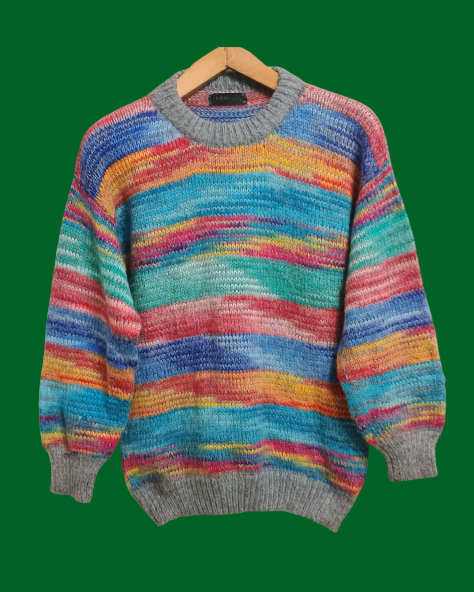 Vintage Multicolor Fantasy 90's Sweater Unisex Size S