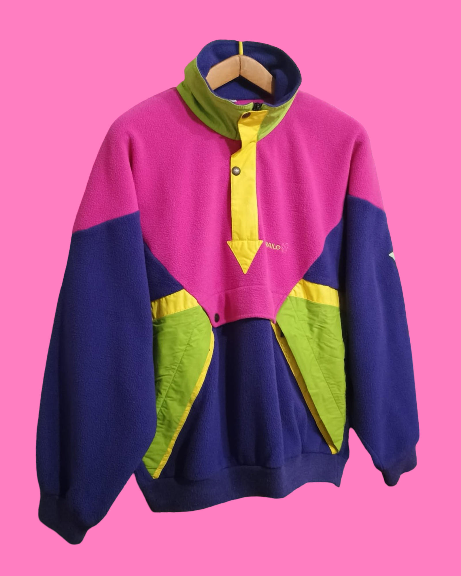 Vintage Multicolor Fantasy 90's Bailo Fleece Unisex Size L