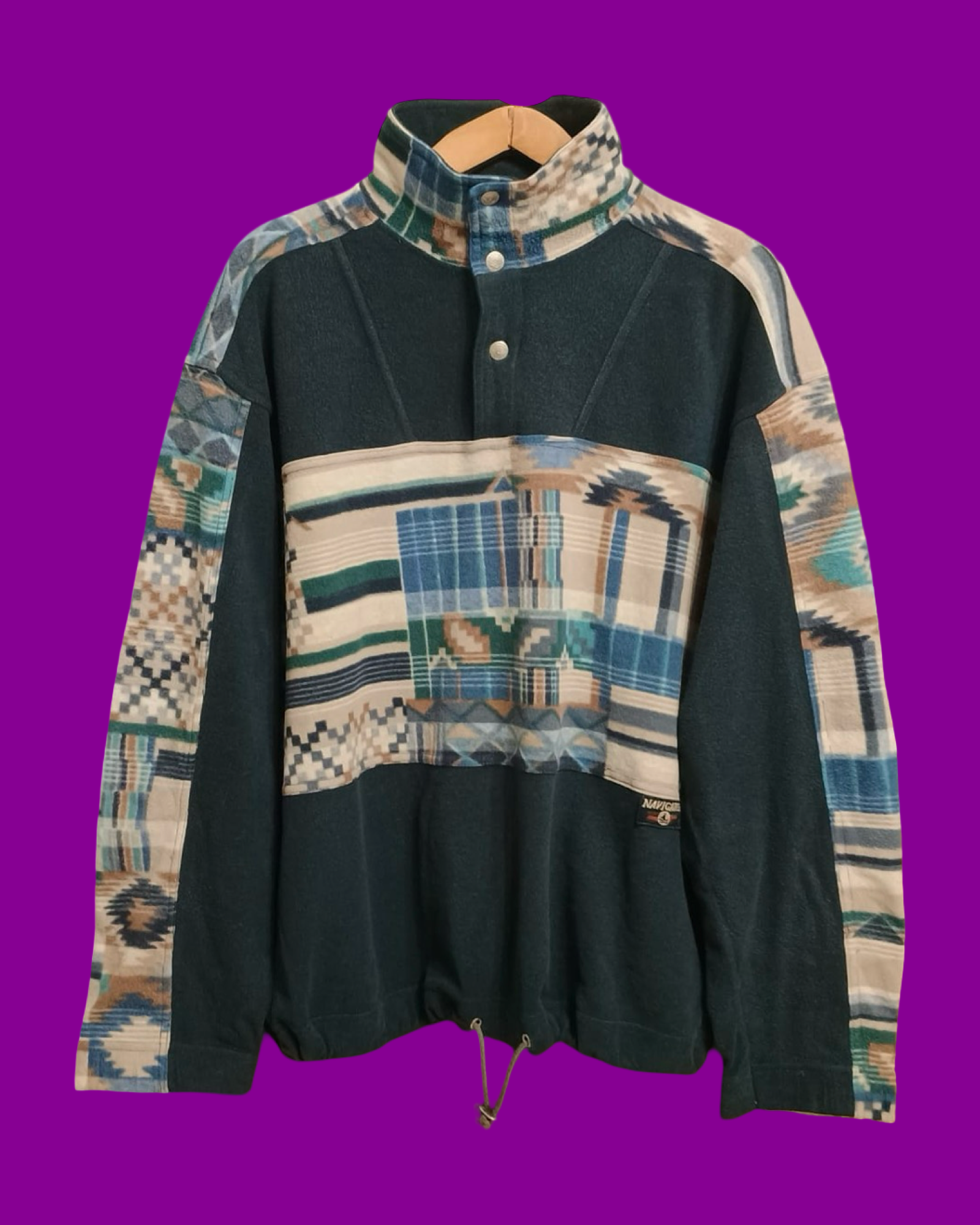 Vintage Multicolor Fantasy 90's Fleece Unisex Size M