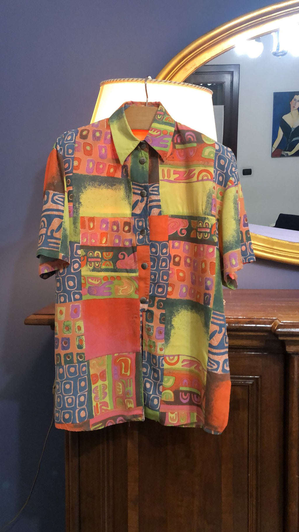 Vintage Multicolor Fantasy Shirt Unisex Size M/L