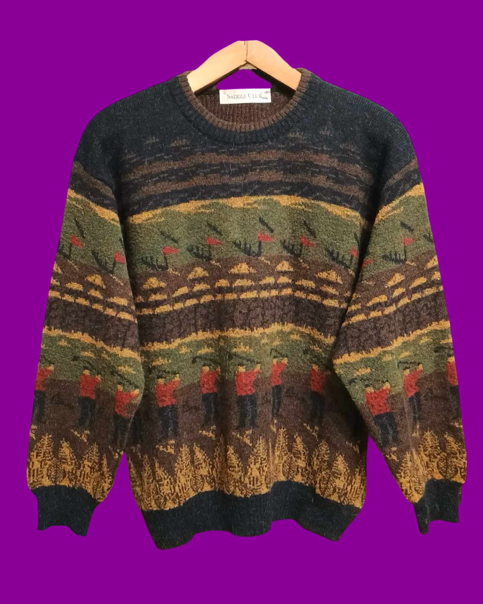 Vintage Multicolor Fantasy 90's Sweater Unisex Size M