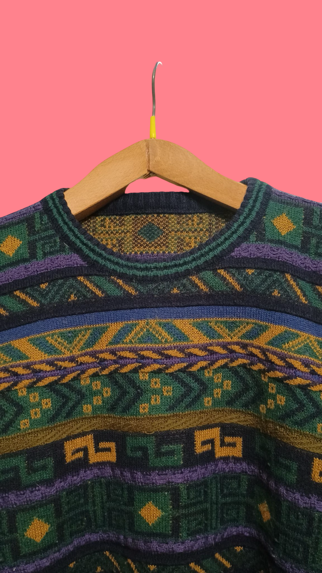 Vintage Multicolor Fantasy 90's Sweater Unisex Size M