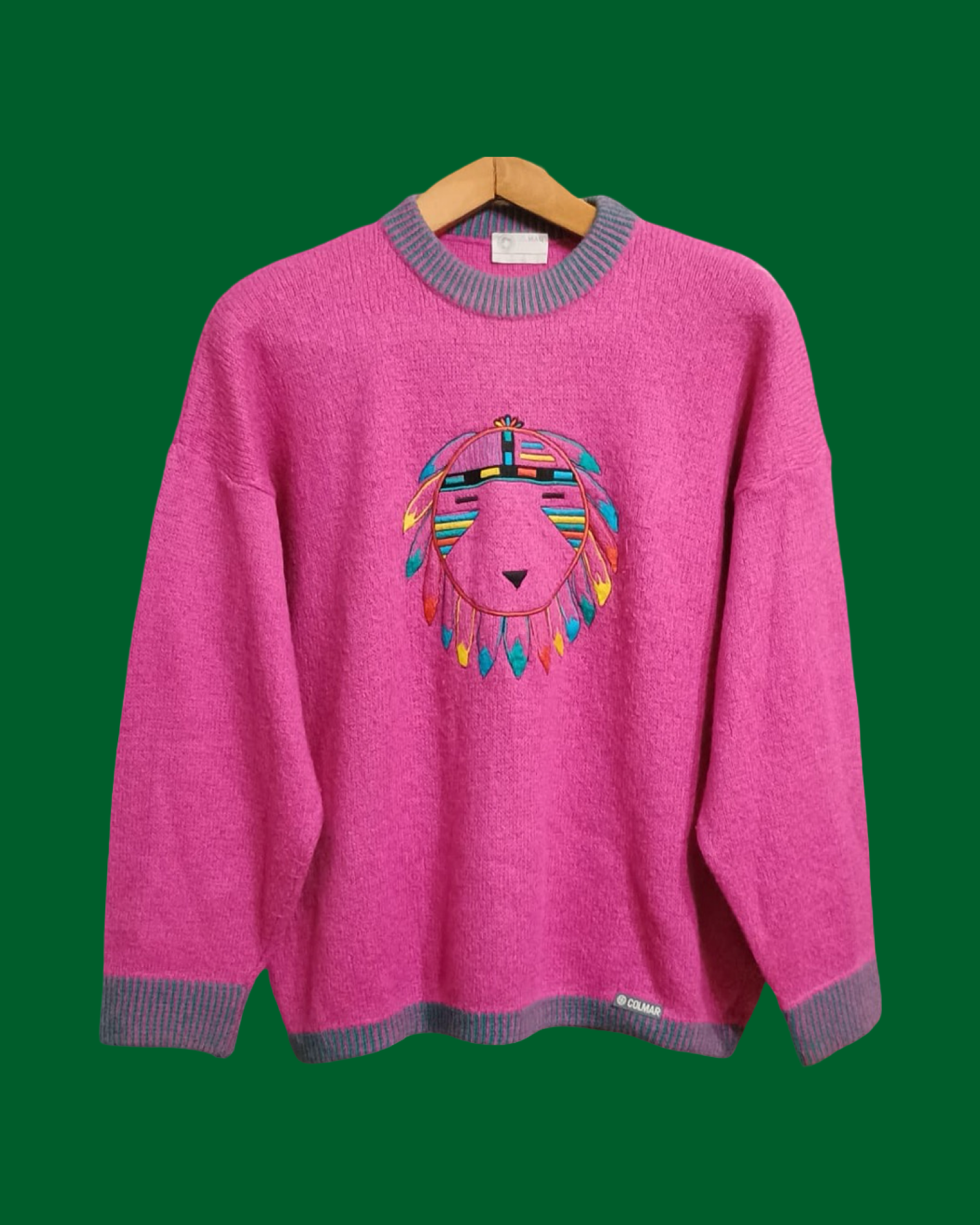 Vintage Multicolor Fantasy 90's Sweater Unisex Size M
