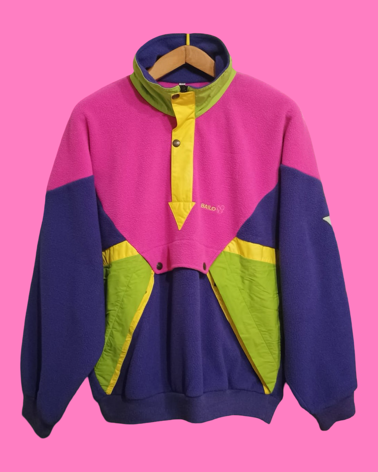 Vintage Multicolor Fantasy 90's Bailo Fleece Unisex Size L
