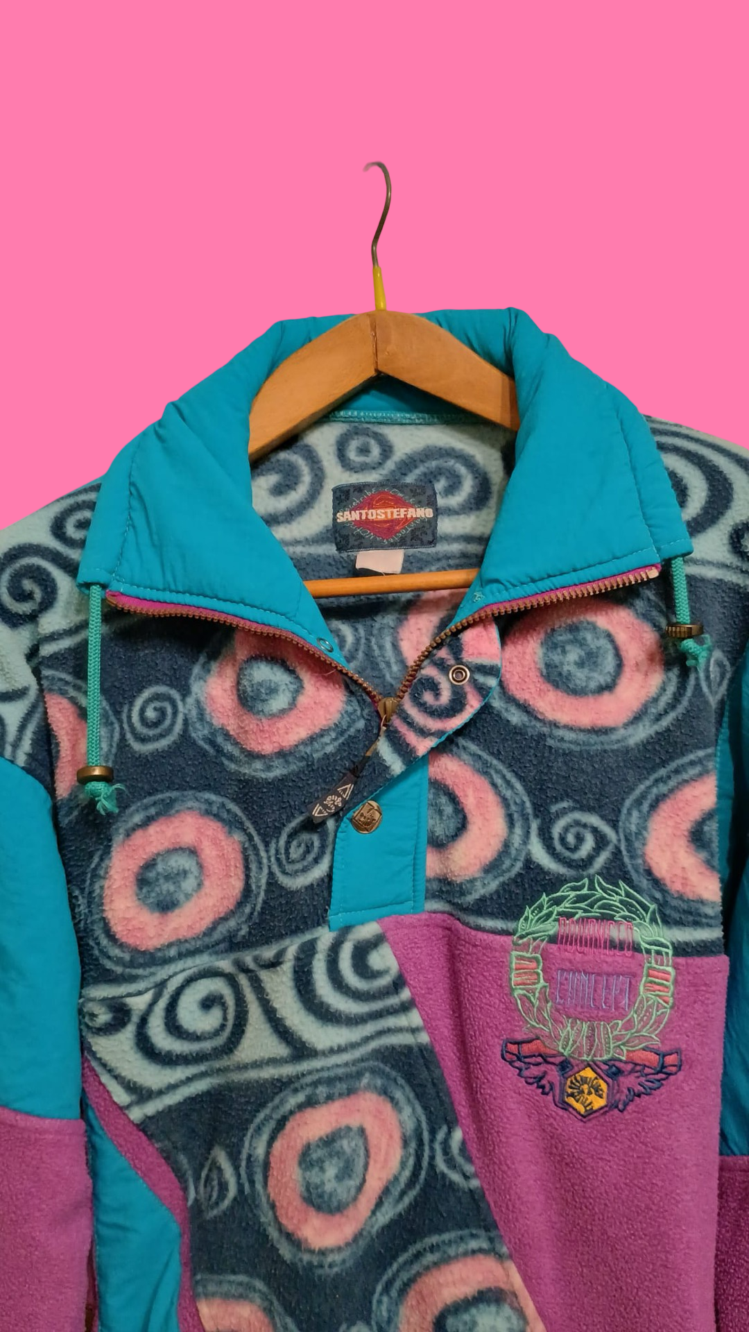 Vintage Multicolor Fantasy 90's Sweatshirt Jacket Unisex Size XL