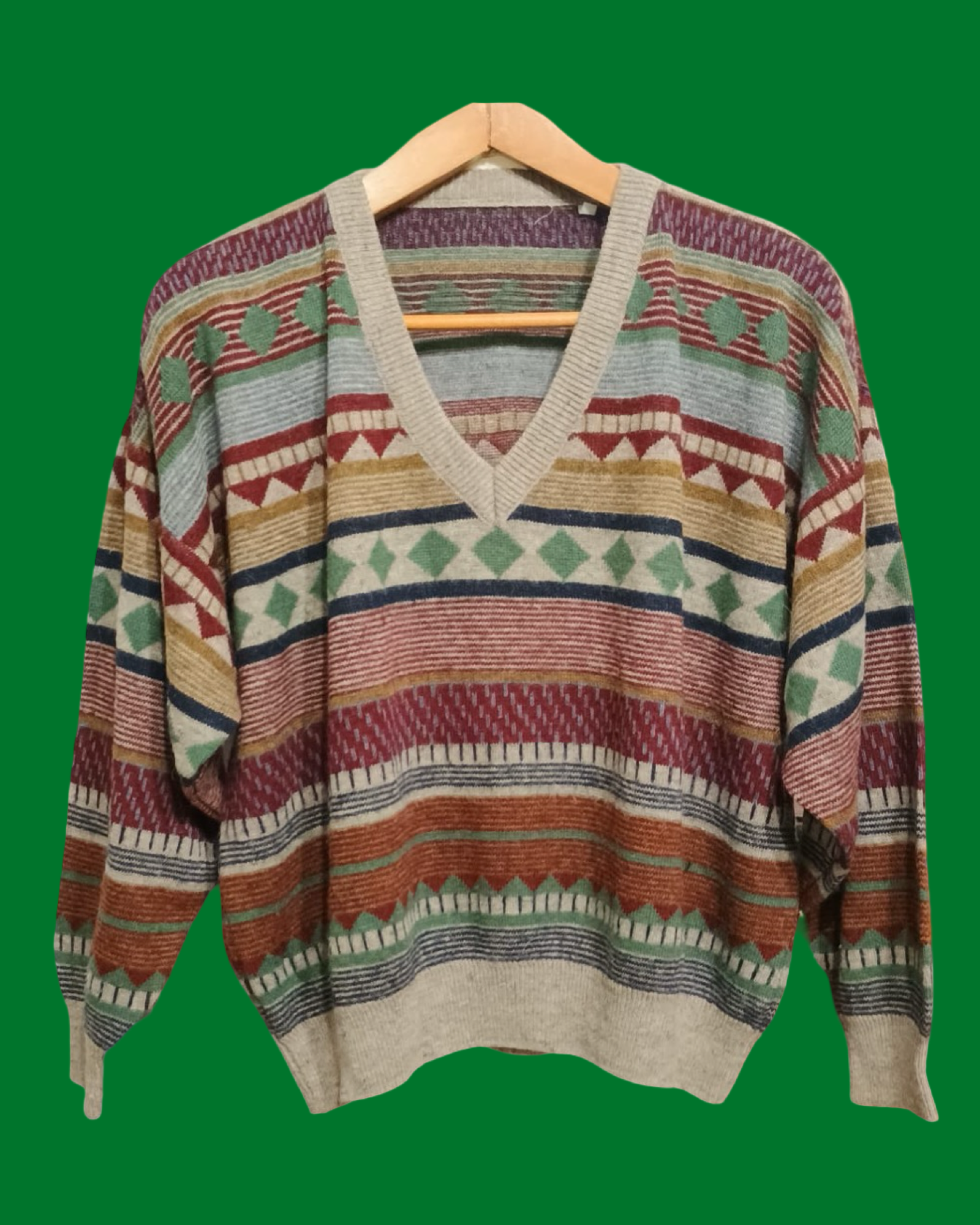 Vintage Multicolor Fantasy 90's Sweater Unisex Size S