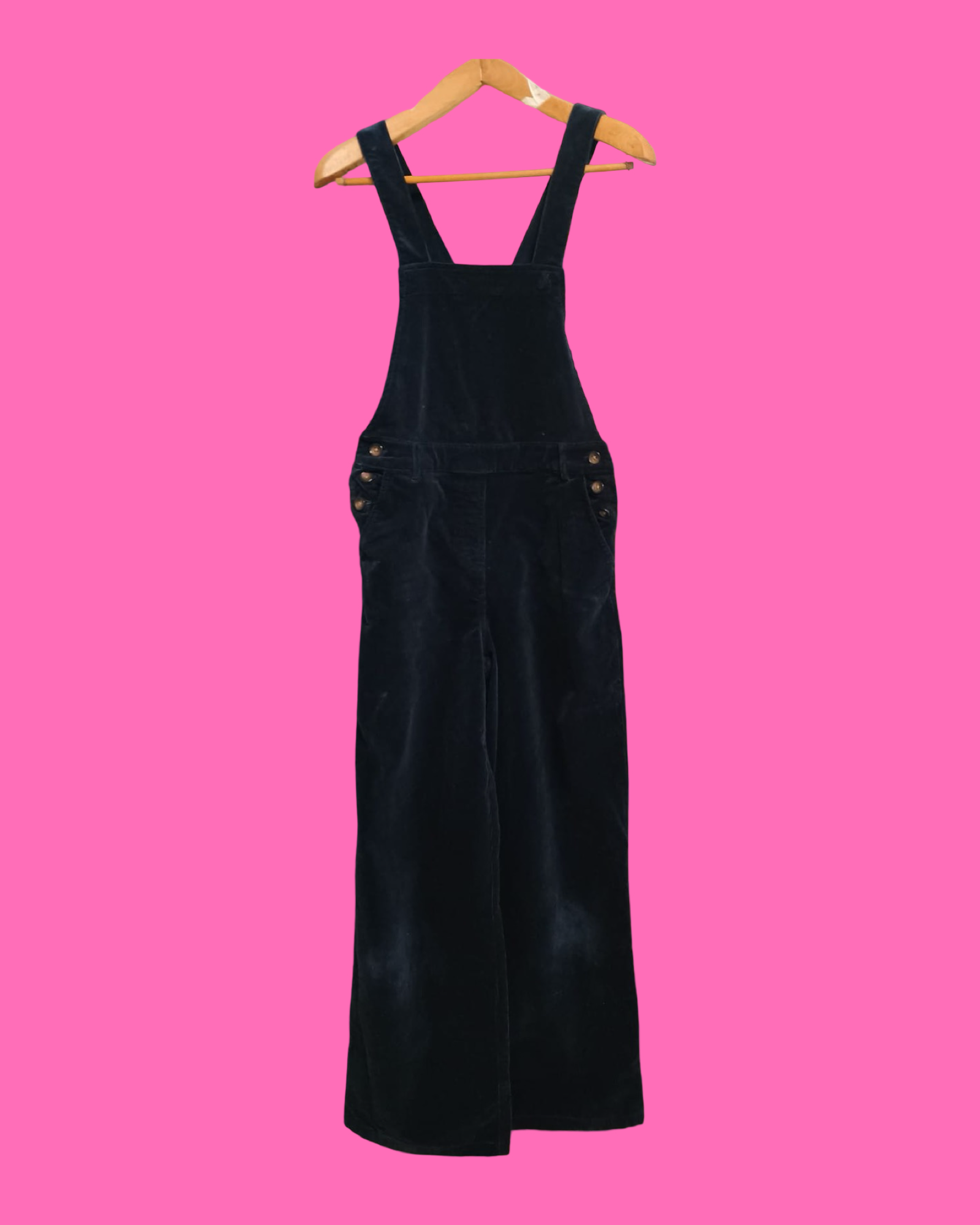 Vintage Multicolor Blue Salopette Woman Size L