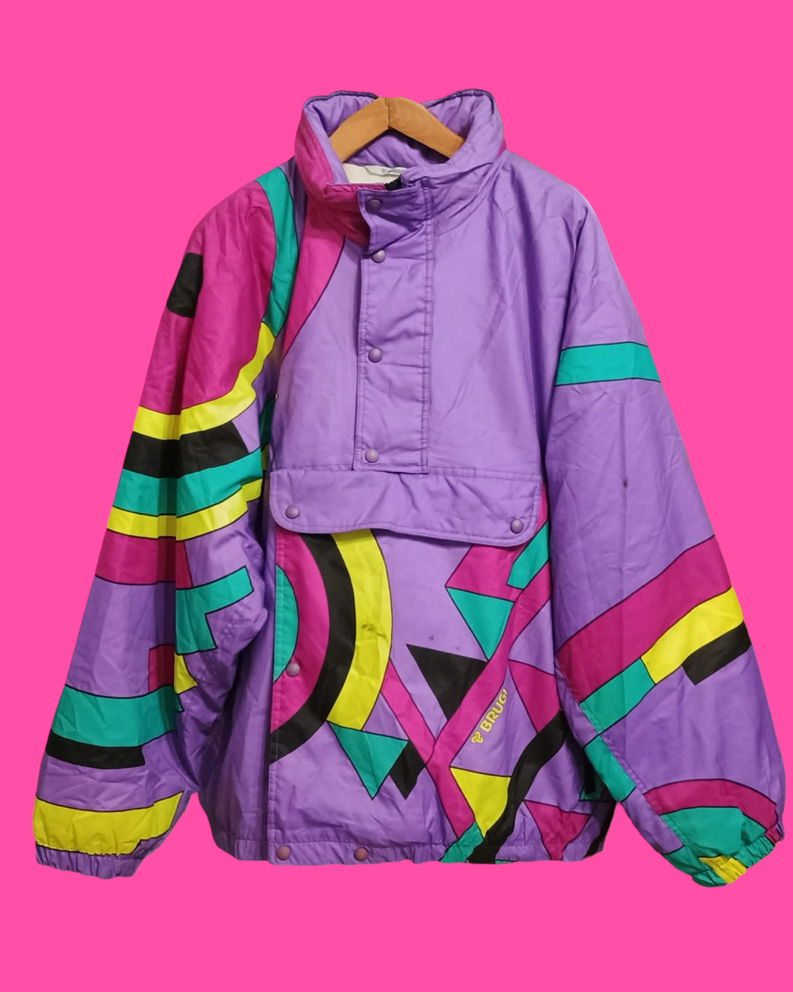 Vintage Multicolor Fantasy 90's Snow Jacket Unisex Size XL