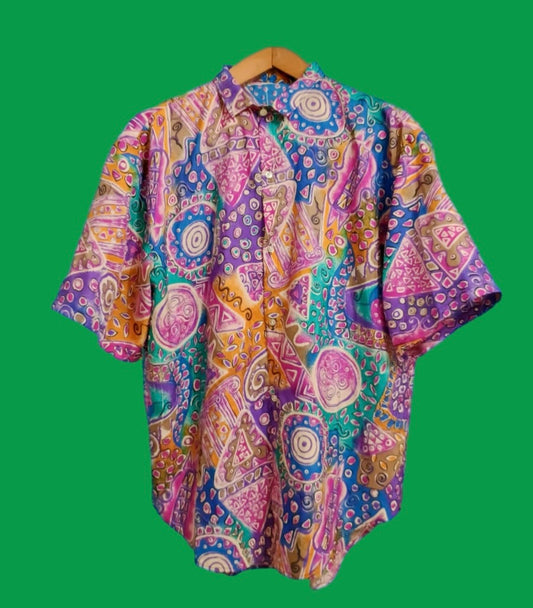 Vintage Multicolor Fantasy 90's Shirt Unisex Size M