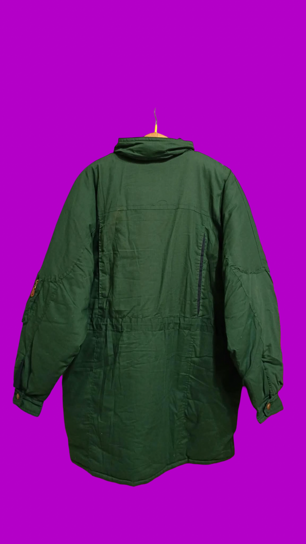 Vintage Green 90's Spring Harrington Jacket Unisex Size XL